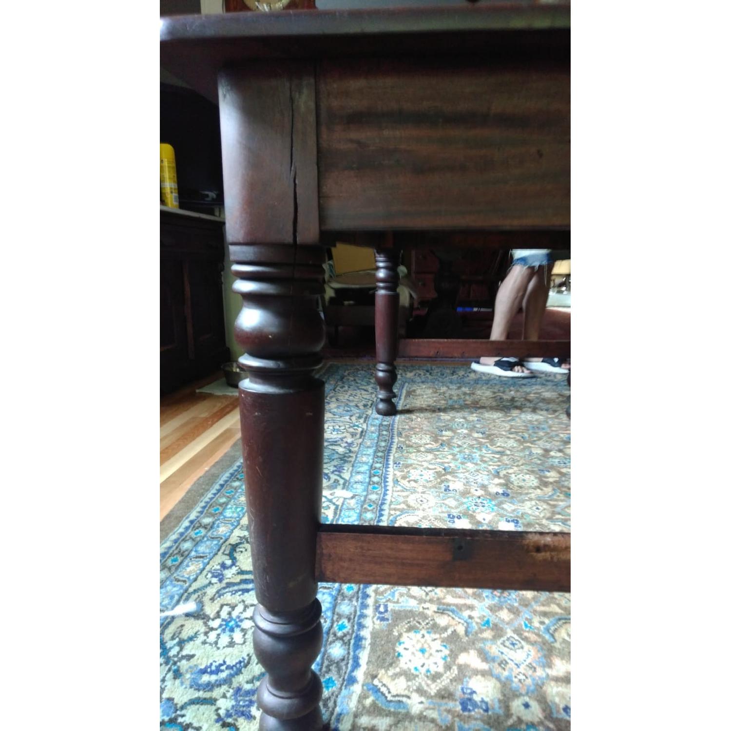 Antique Wood Dining Table - image-3