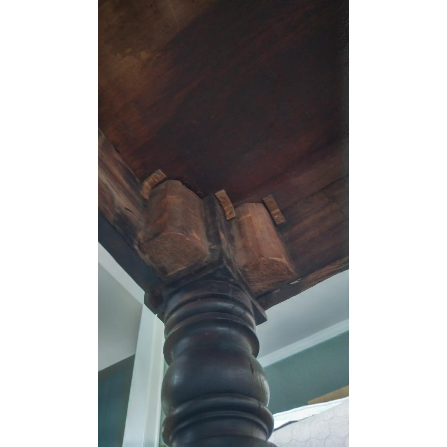 Antique Wood Dining Table - image-5