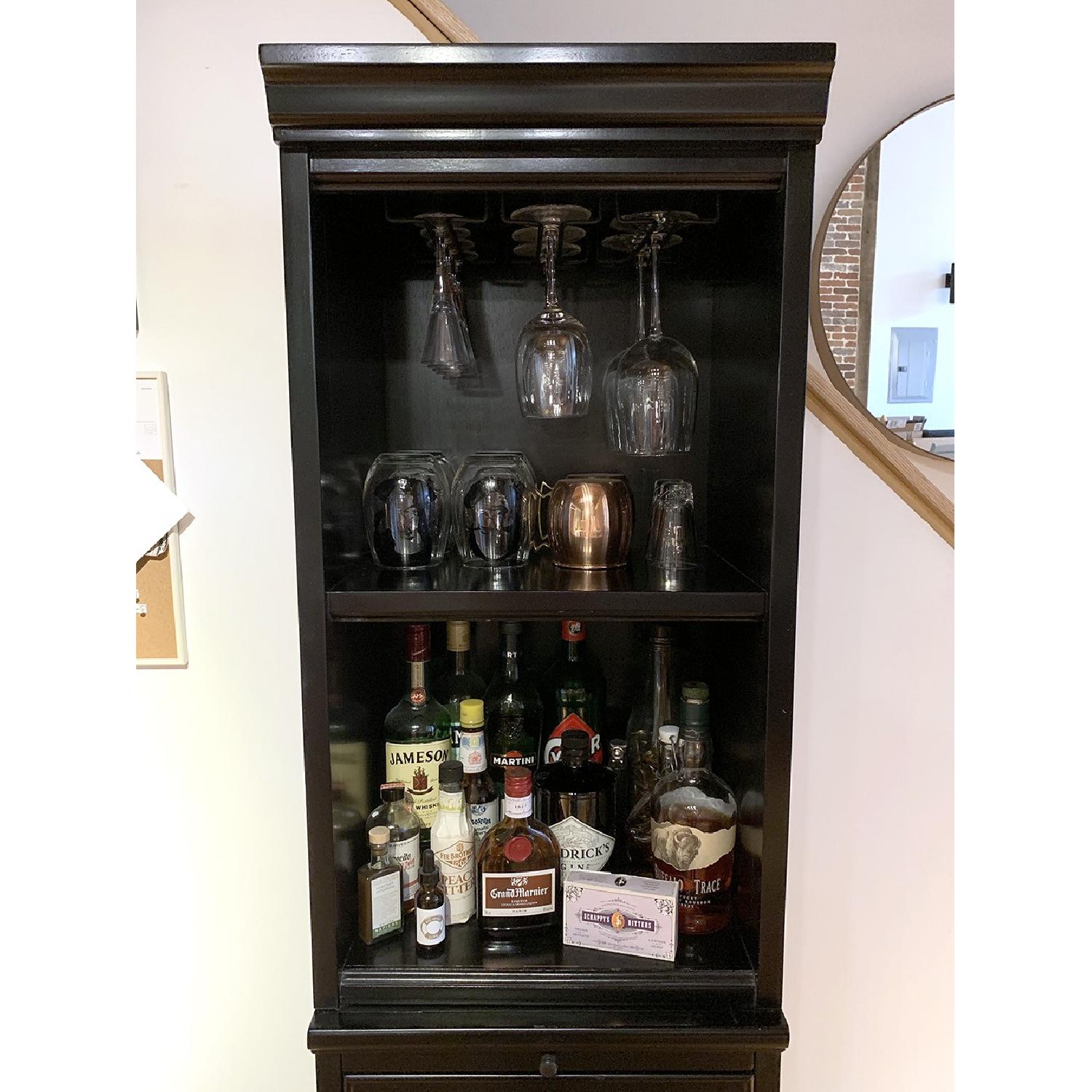 Pottery Barn Modular Bar w/ Wine Grid & Cabinet - image-1