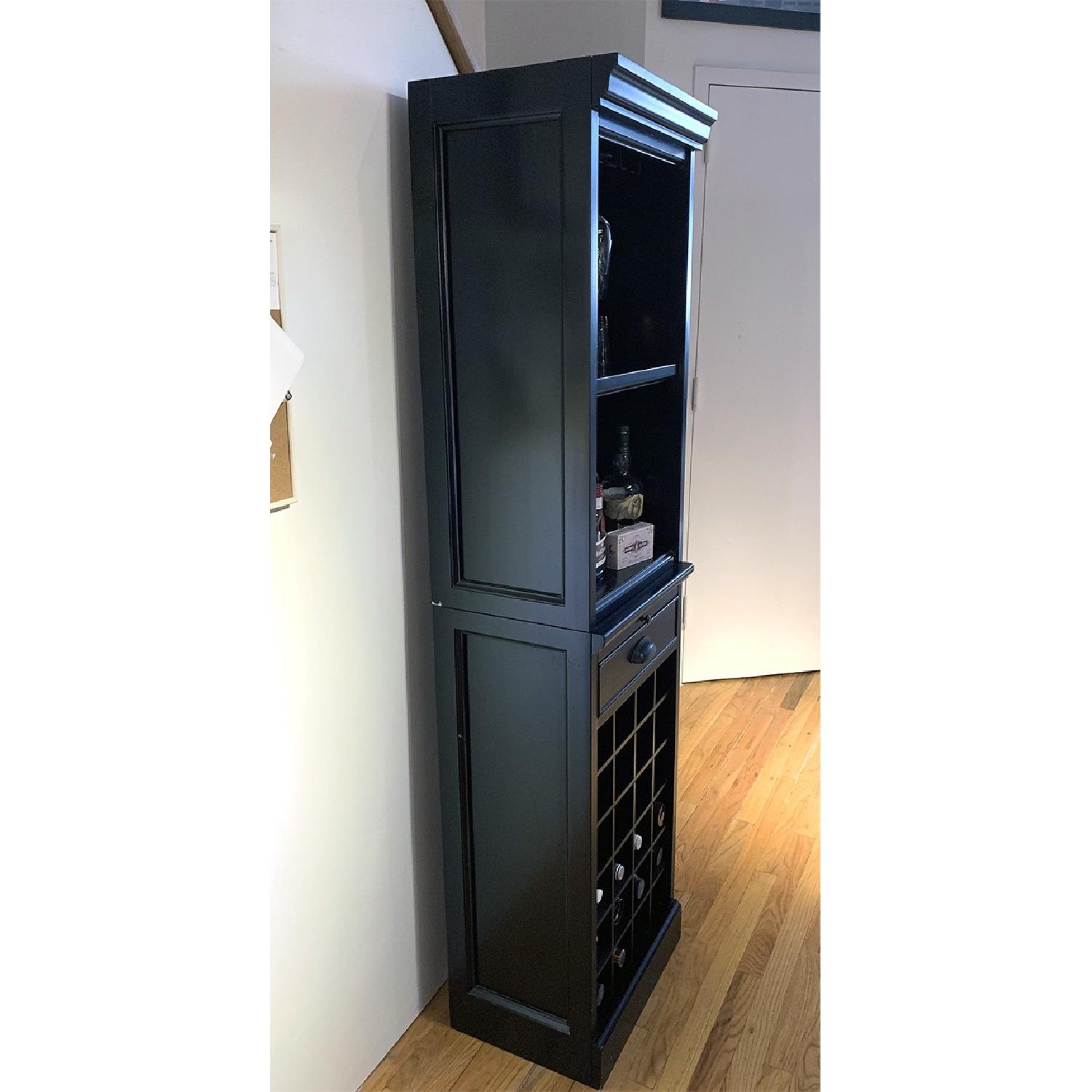 Pottery Barn Modular Bar w/ Wine Grid & Cabinet - image-2