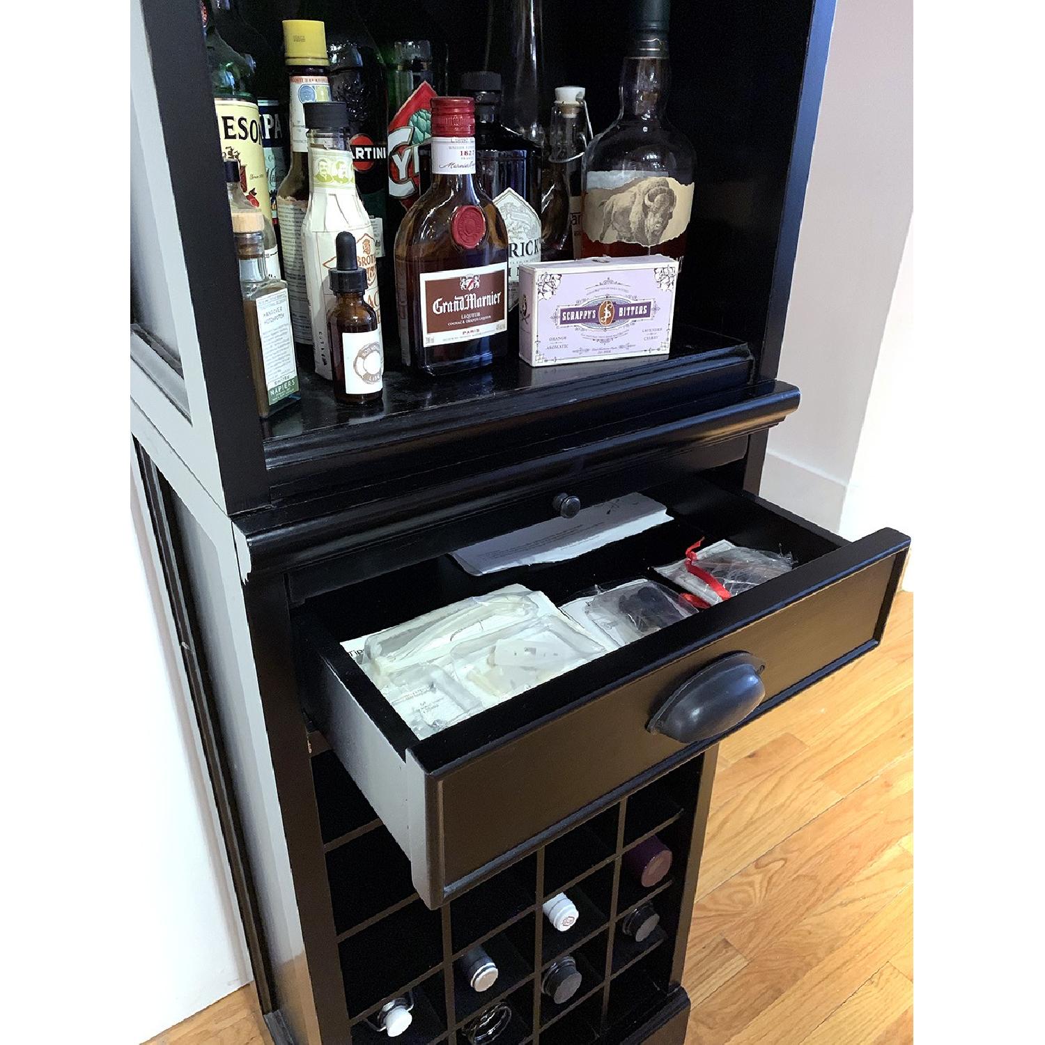 Pottery Barn Modular Bar w/ Wine Grid & Cabinet - image-5