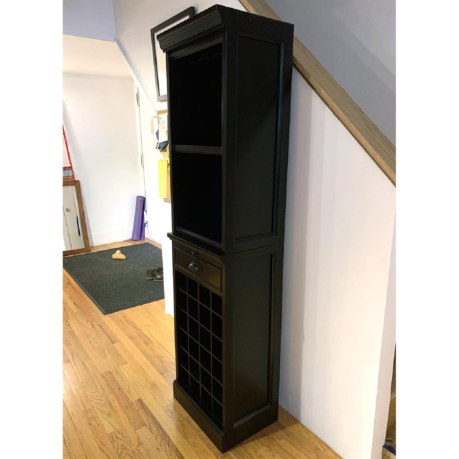 Pottery Barn Modular Bar w/ Wine Grid & Cabinet - image-9