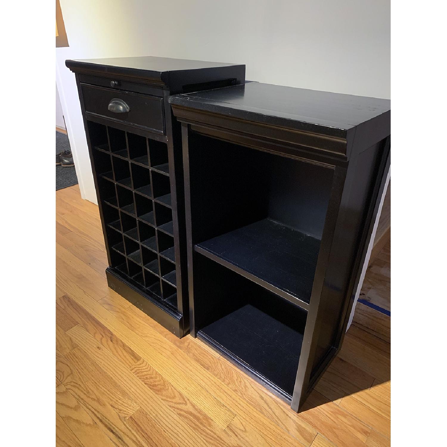 Pottery Barn Modular Bar w/ Wine Grid & Cabinet - image-14