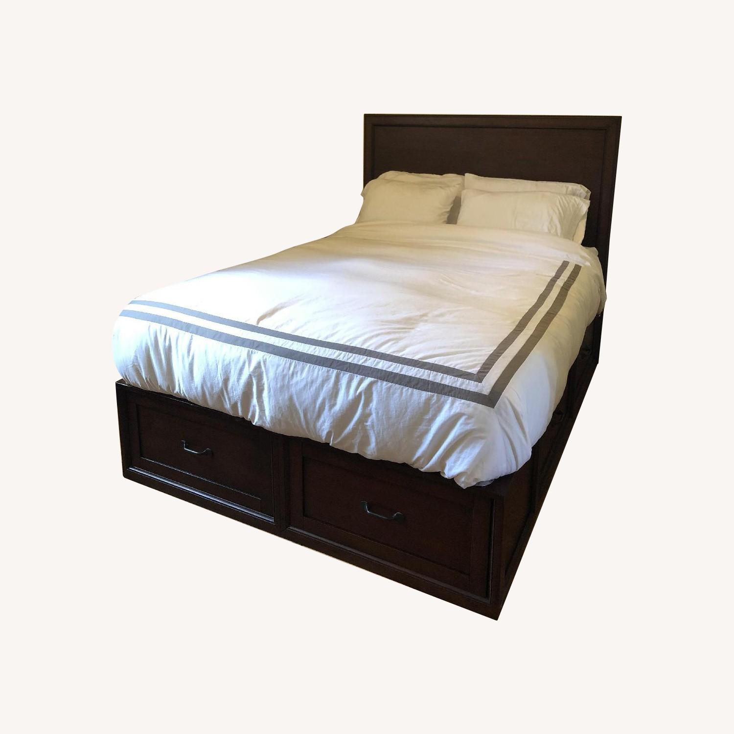 Pottery Barn Queen Size Stratton Headboard AptDeco