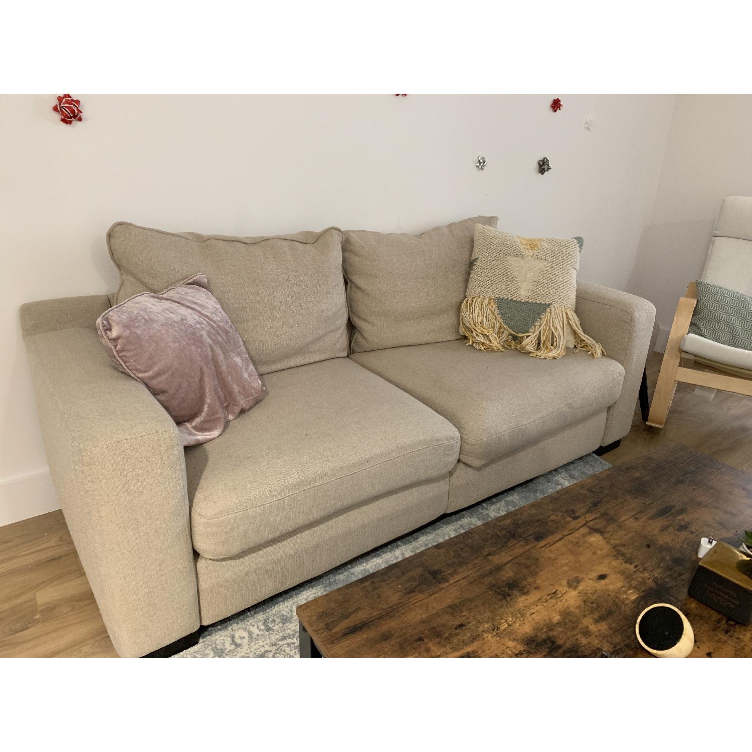 Beige 2-Seater Sofa - image-1