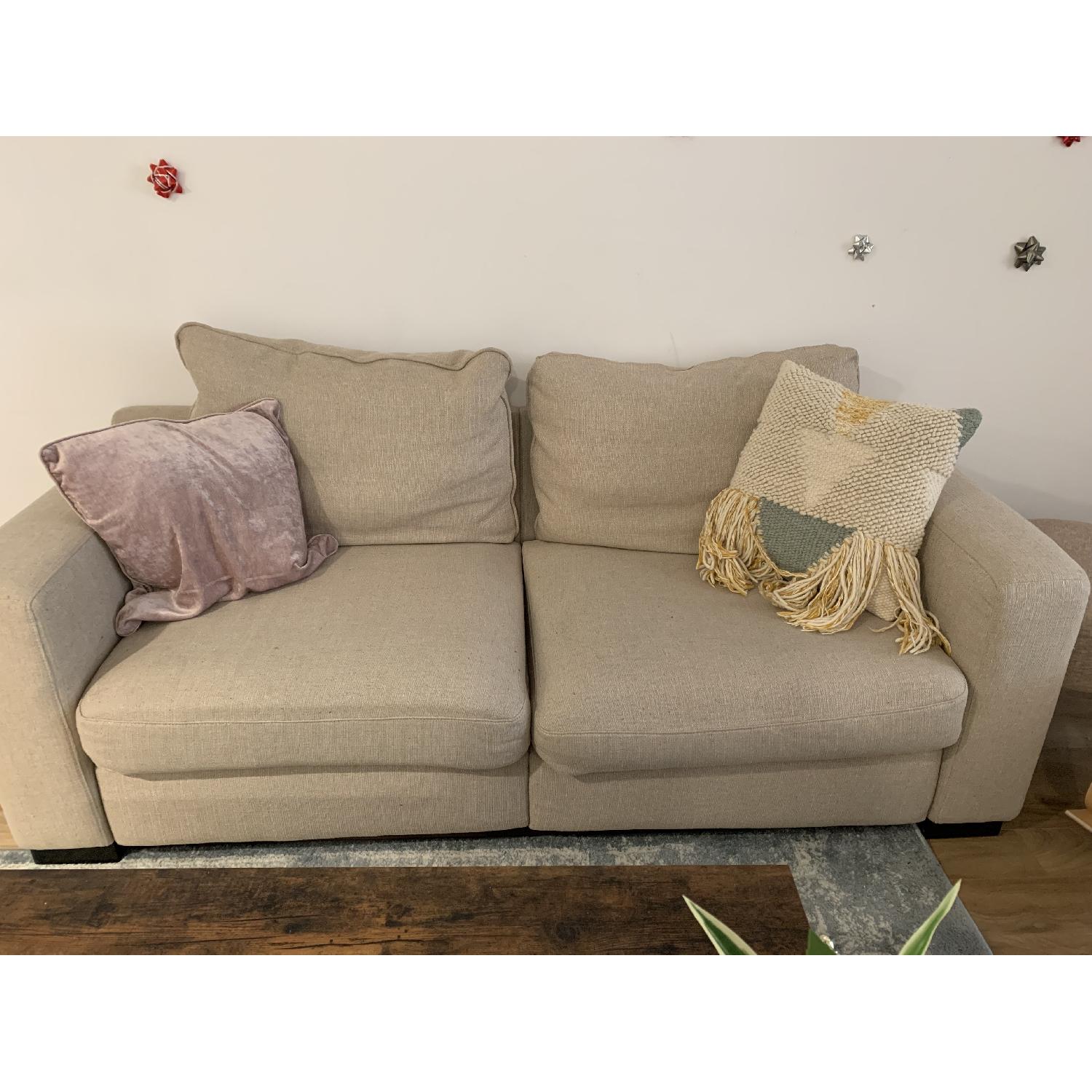 Beige 2-Seater Sofa - image-2