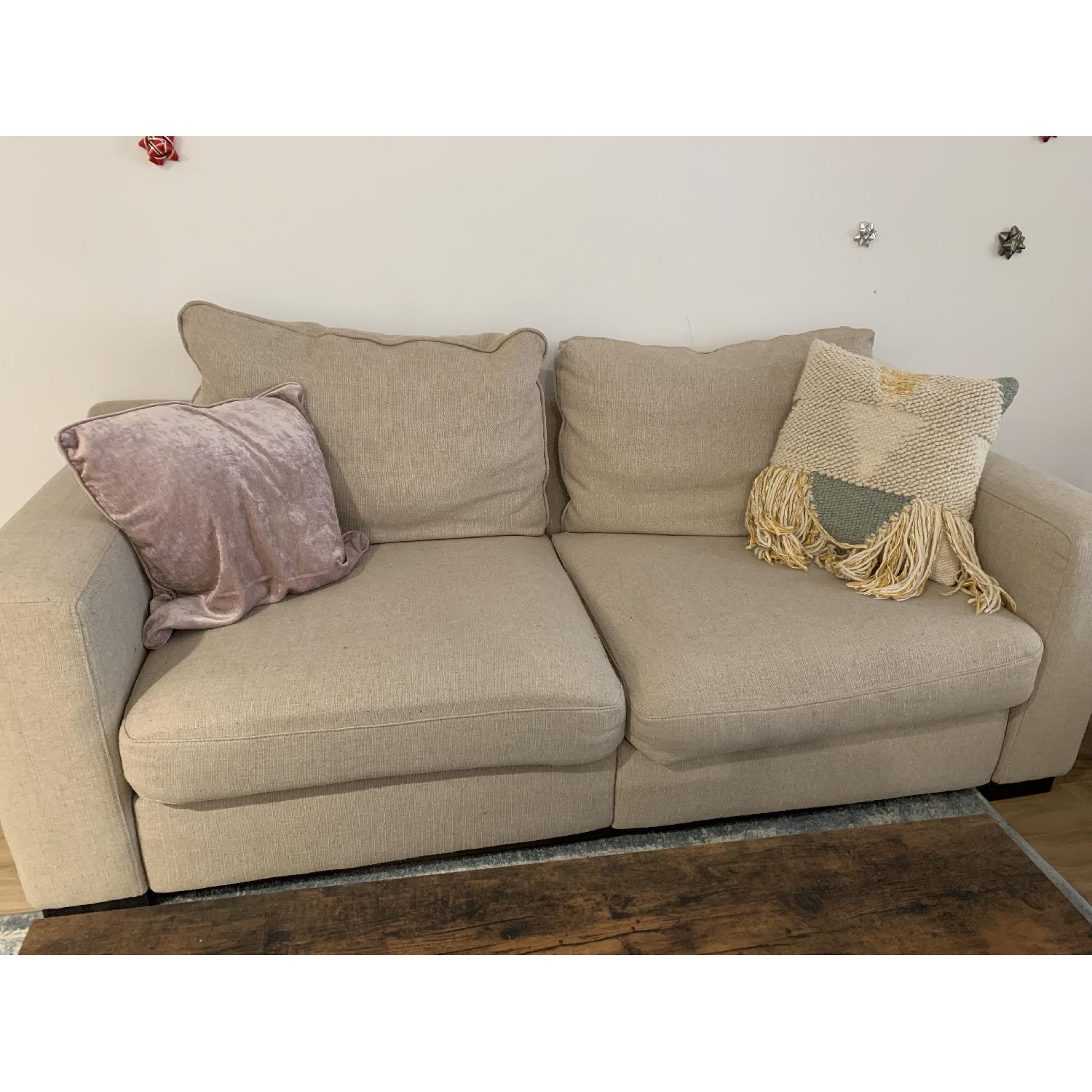 Beige 2-Seater Sofa - image-3