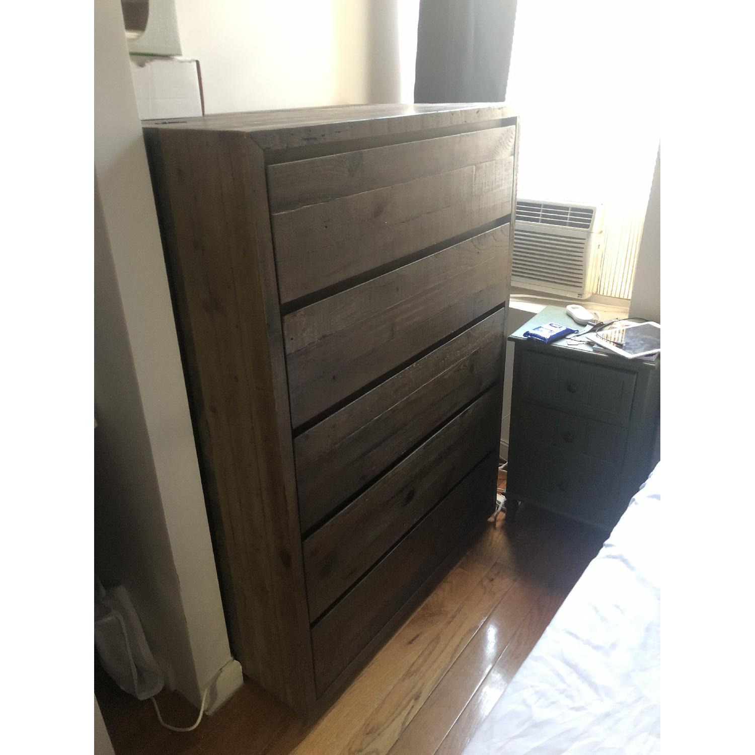 West Elm Sander 5-Drawer Dresser in Light Gray - image-2