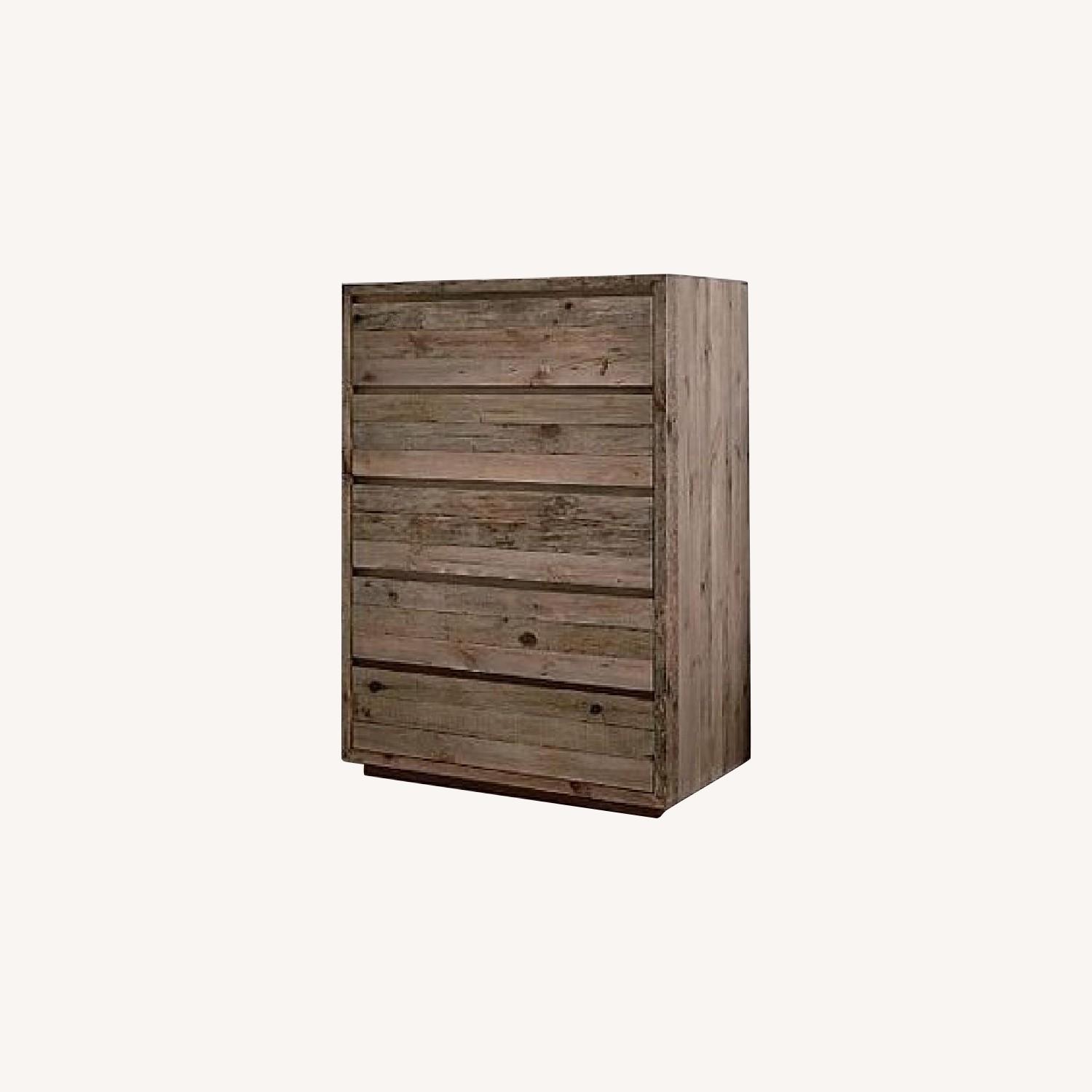 West Elm Sander 5Drawer Dresser in Light Gray AptDeco