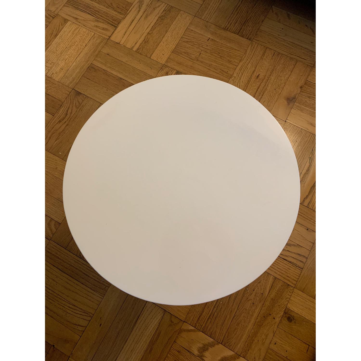 West Elm White Martini Side Table - image-4