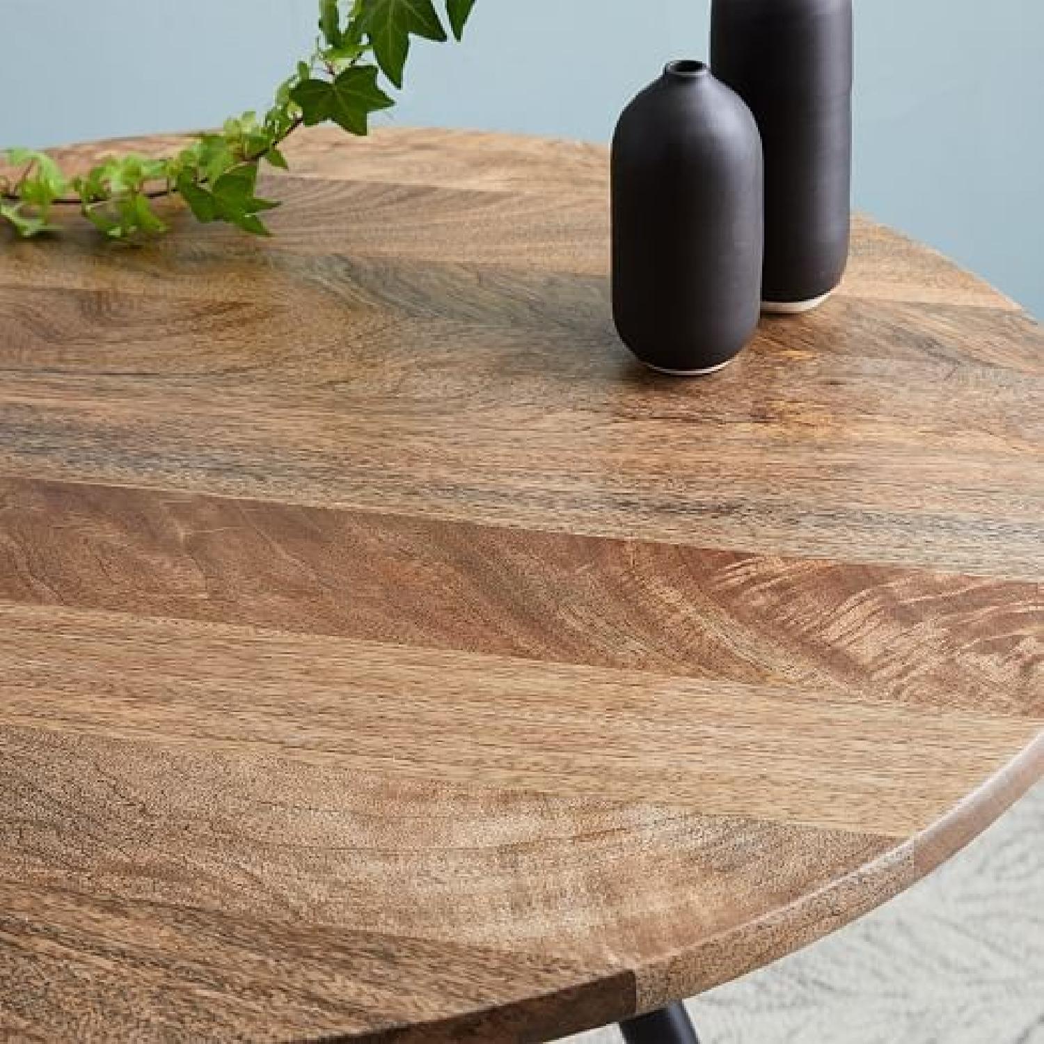West Elm Wren Bistro Table in Raw Mango/Antique Bronze - image-1