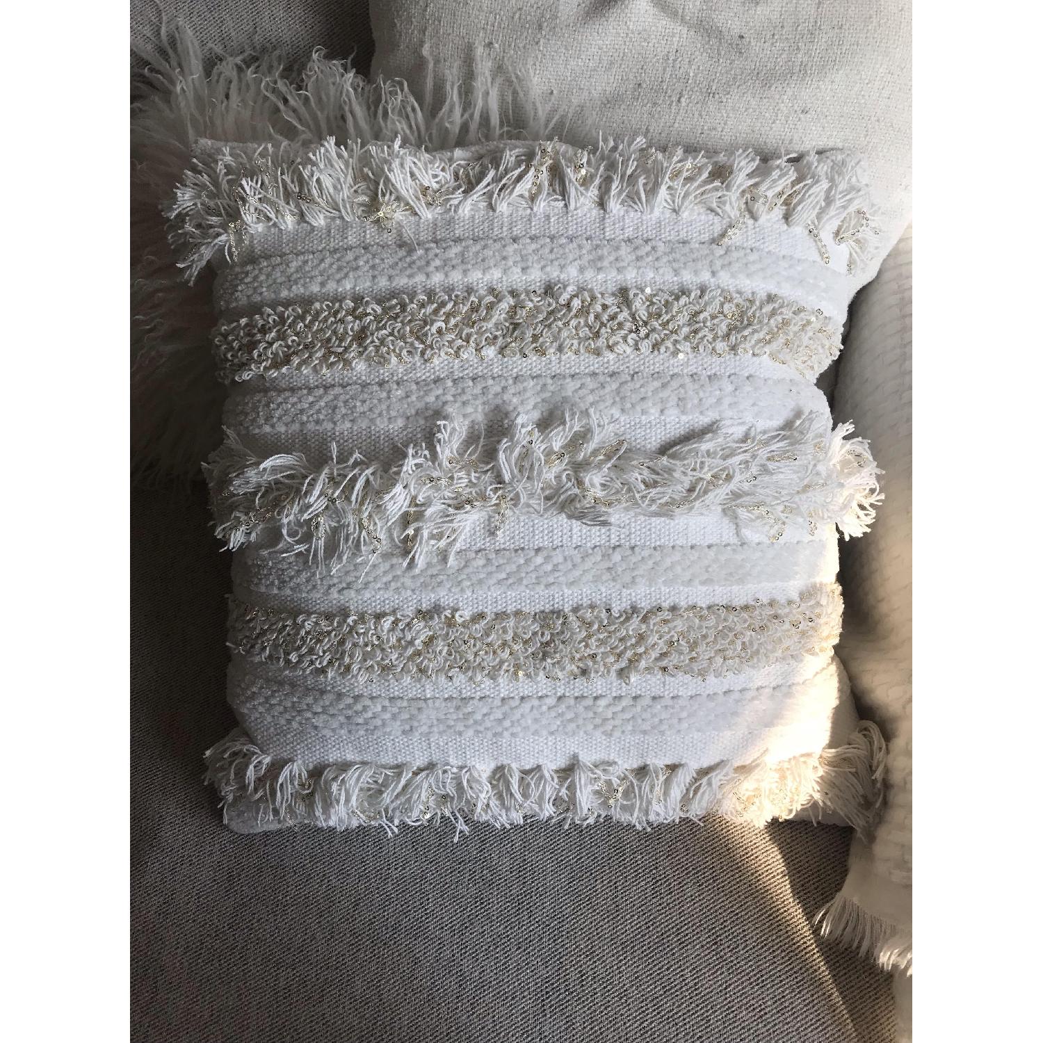 Anthropologie Textured Pillows - image-3
