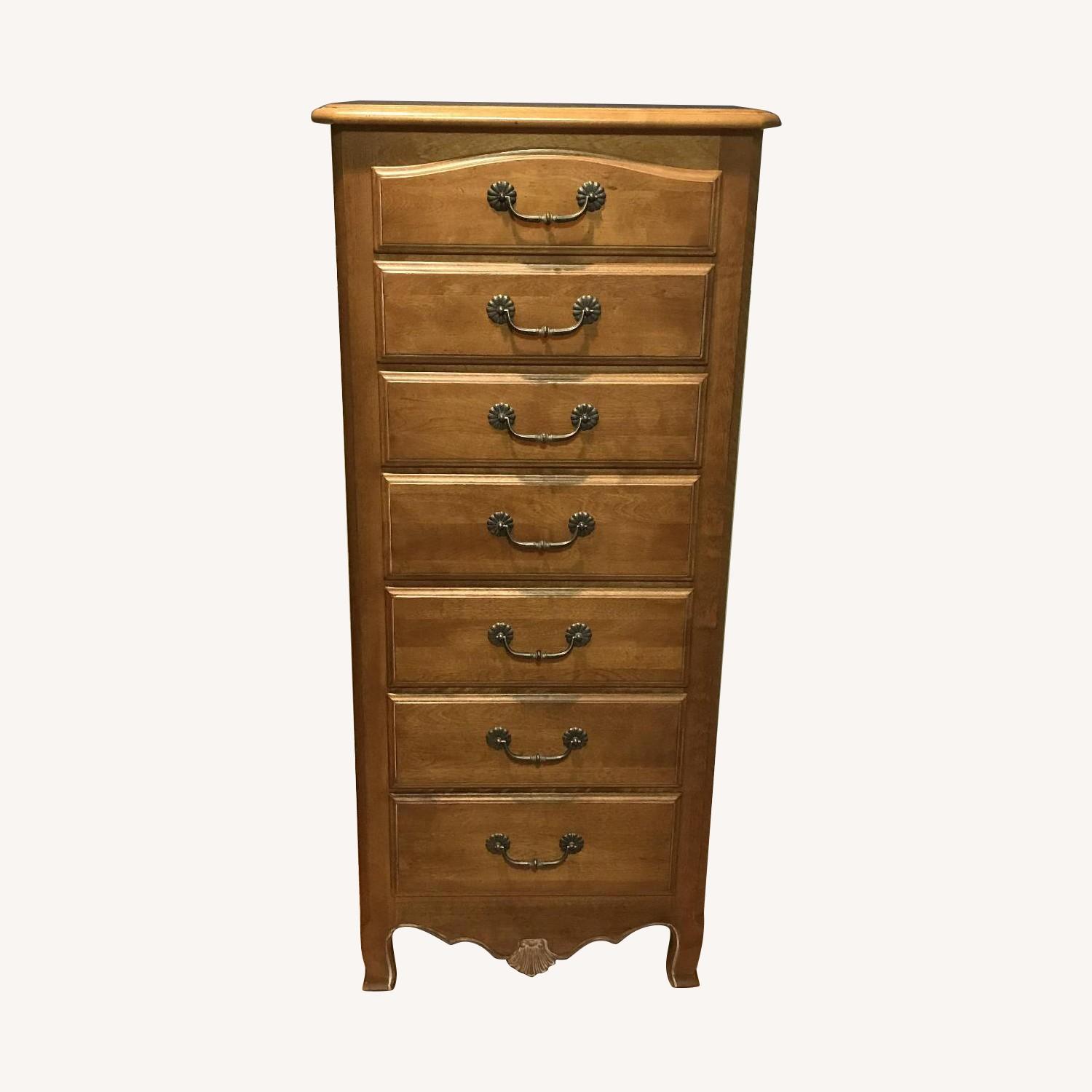 Ethan Allen 7 Drawer Tall Chest Aptdeco