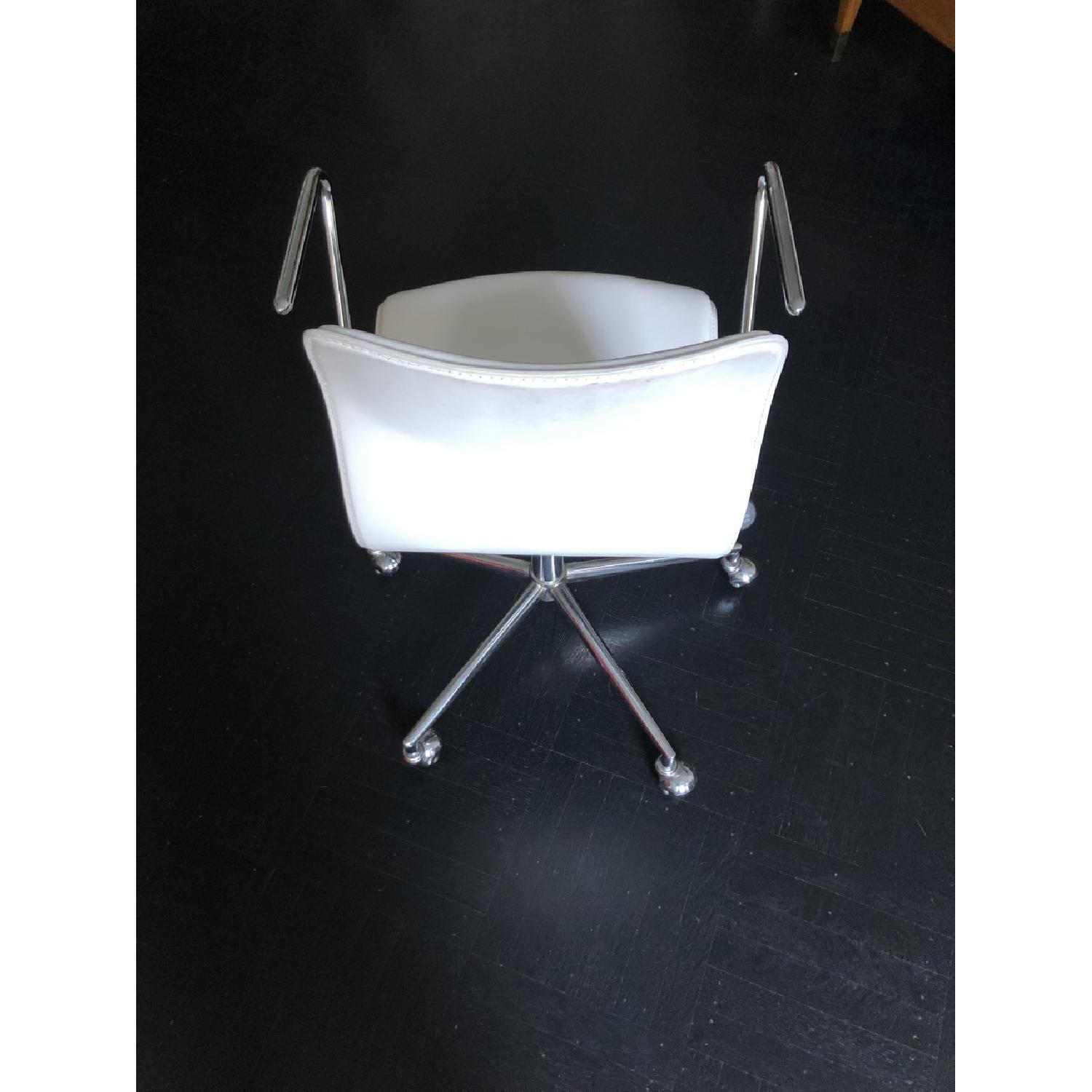 CB2 White Office Chair AptDeco