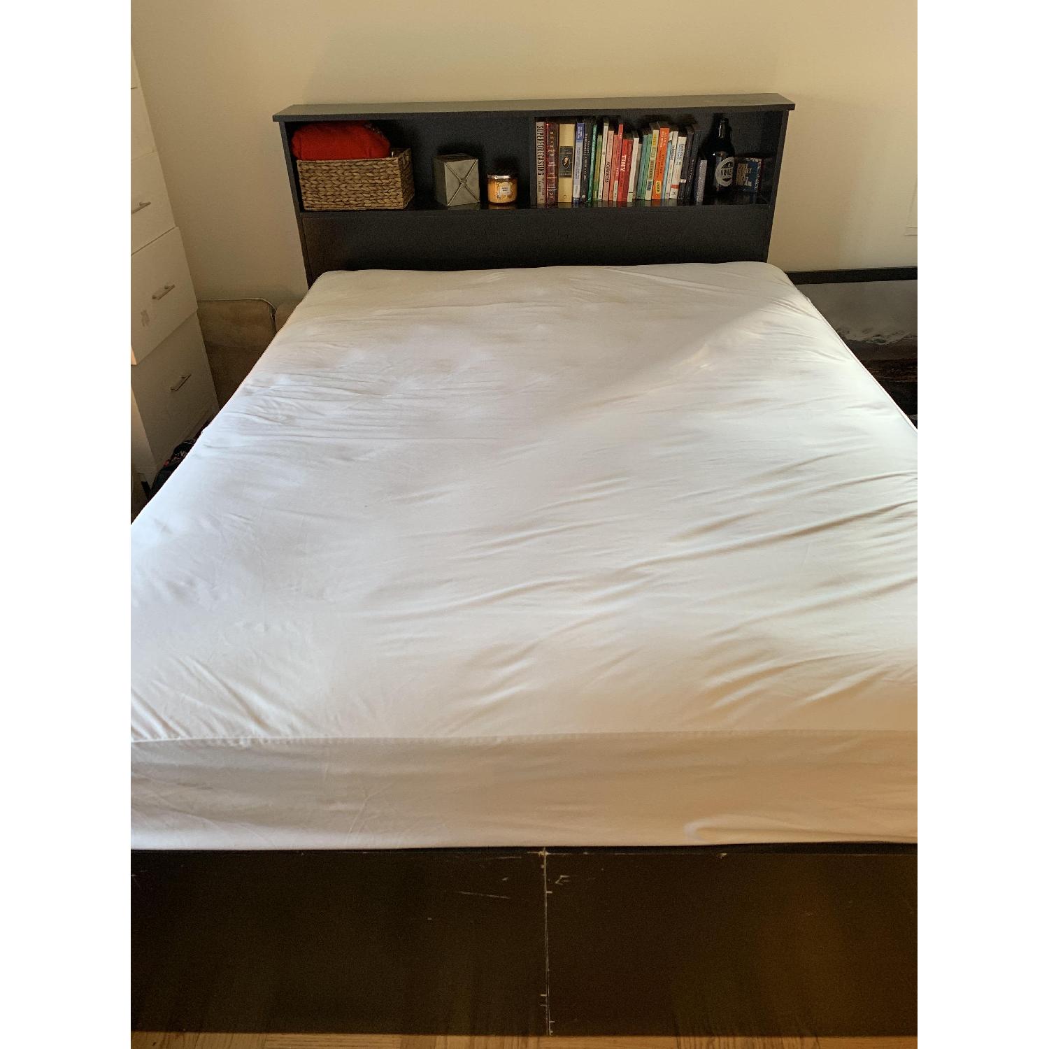 Gothic Cabinet Craft Queen Storage Bed w/ Headboard - image-2