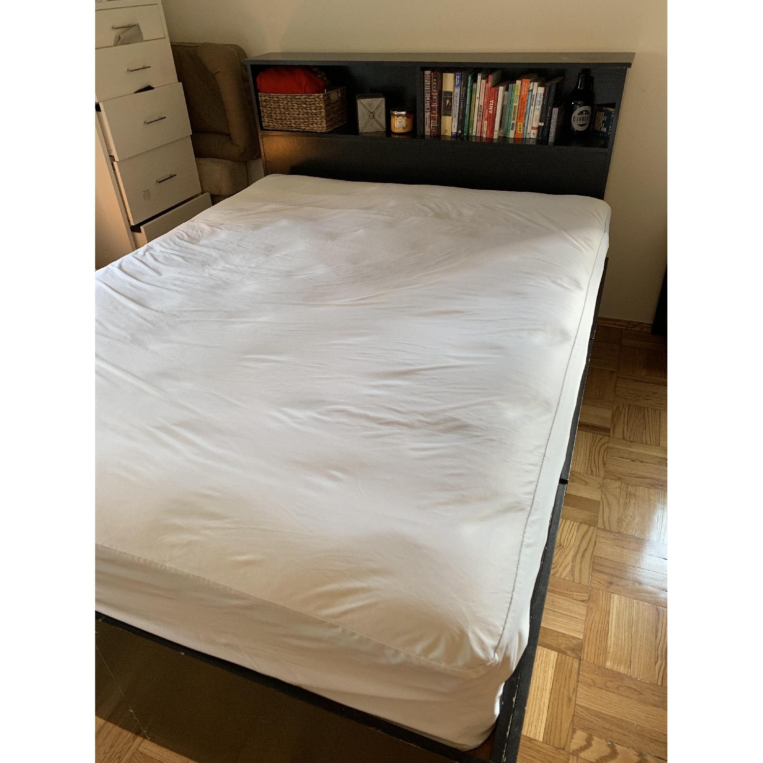 Gothic Cabinet Craft Queen Storage Bed w/ Headboard - image-3