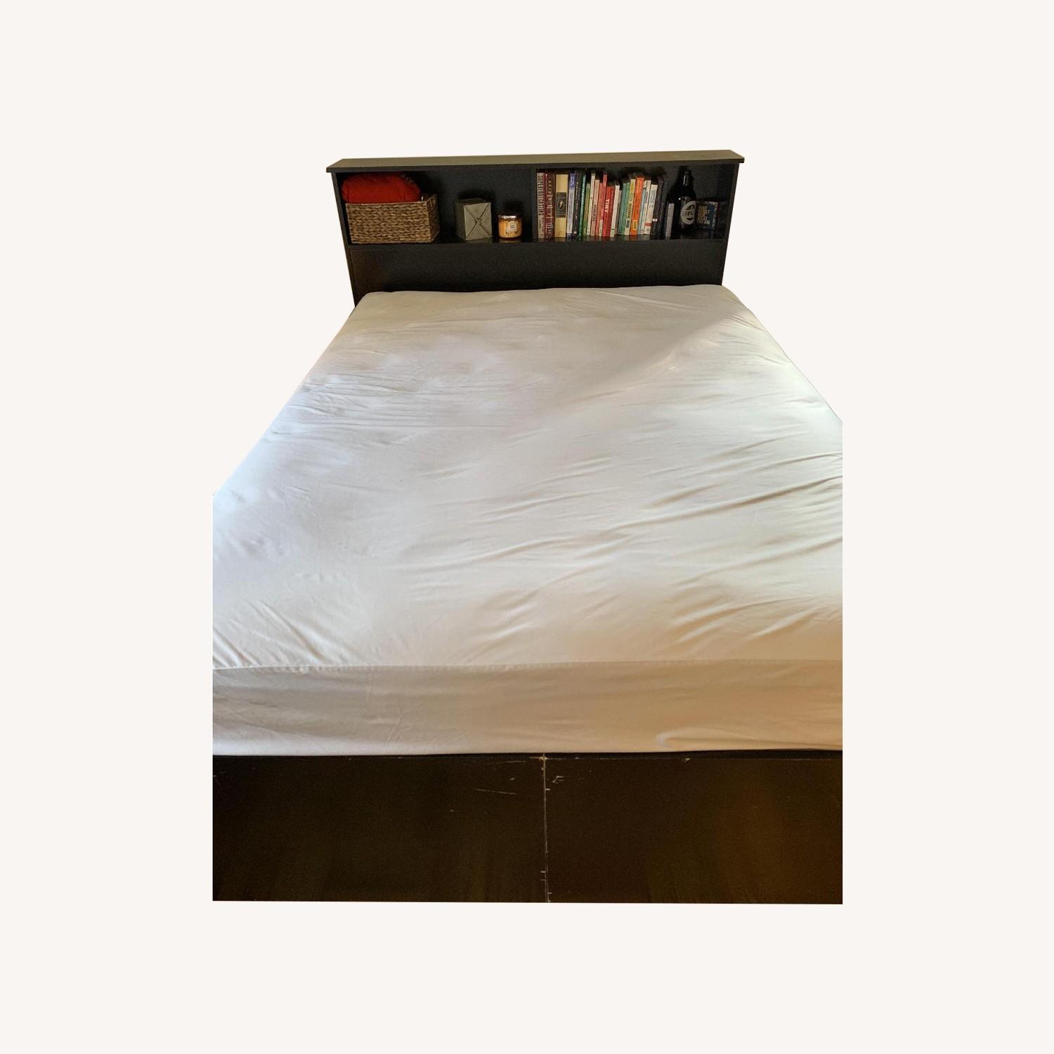 Gothic Cabinet Craft Queen Storage Bed w/ Headboard - image-0