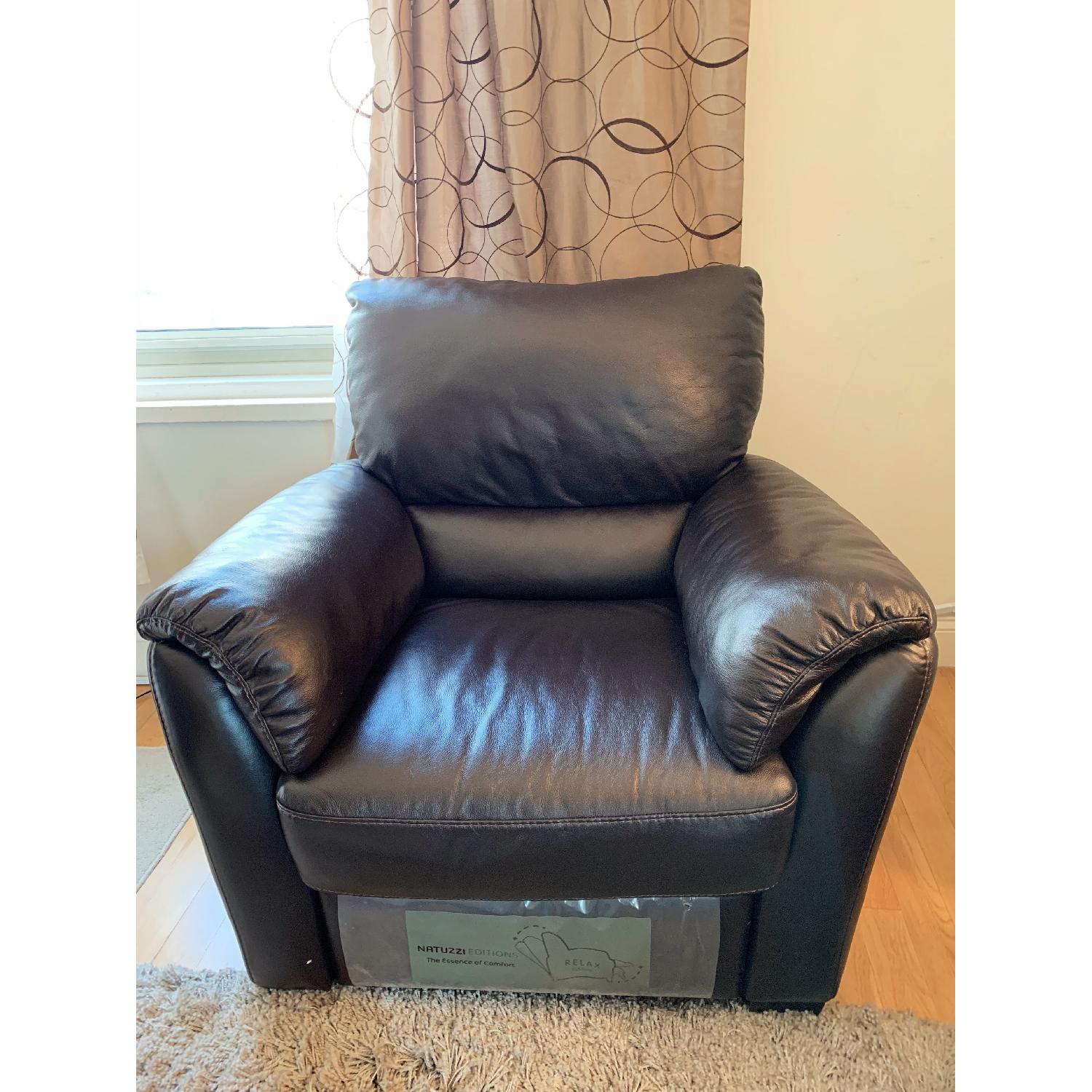 Natuzzi Editions Donato Leather Power Recliner - image-1