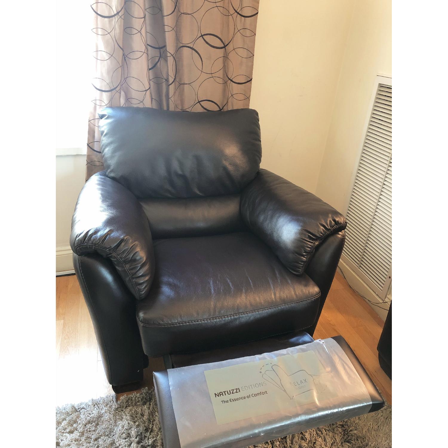 Natuzzi Editions Donato Leather Power Recliner - image-4