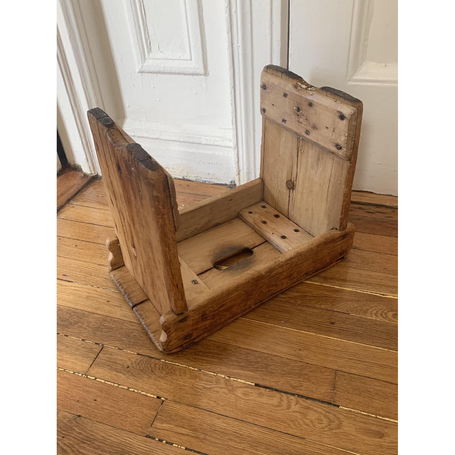 Vintage European Farmhouse Milking Stool/Side Table - image-4