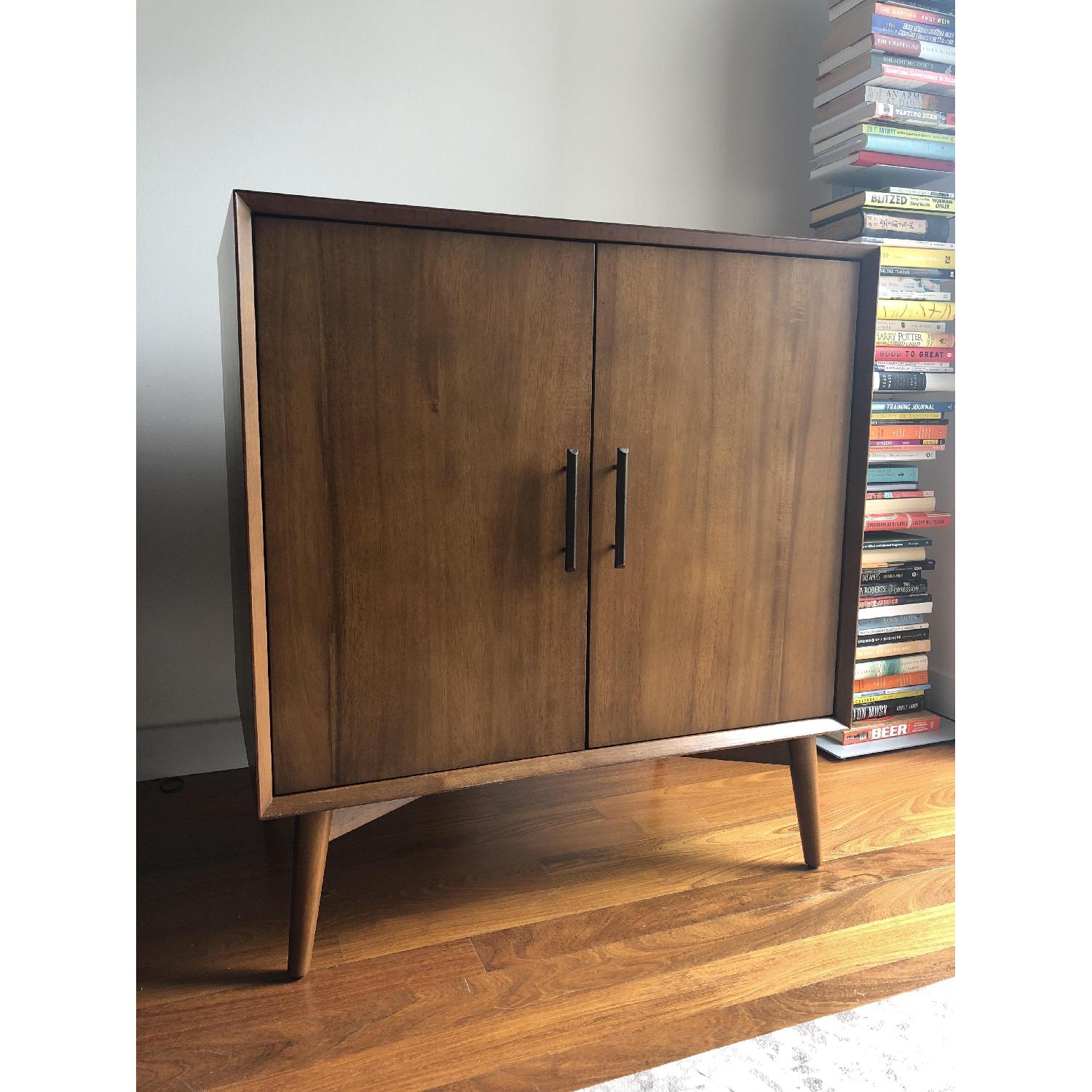West Elm Mid Century Bar Cabinet - image-2