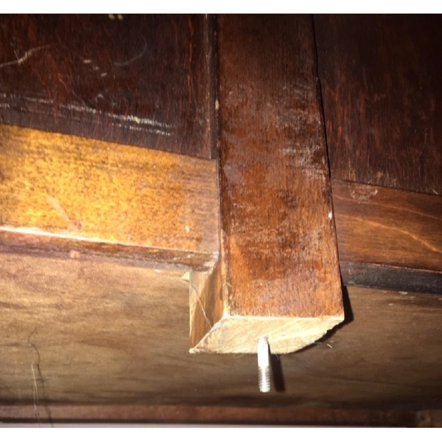 Vintage Solid Oak 6-Drawer Principal's Desk - image-3