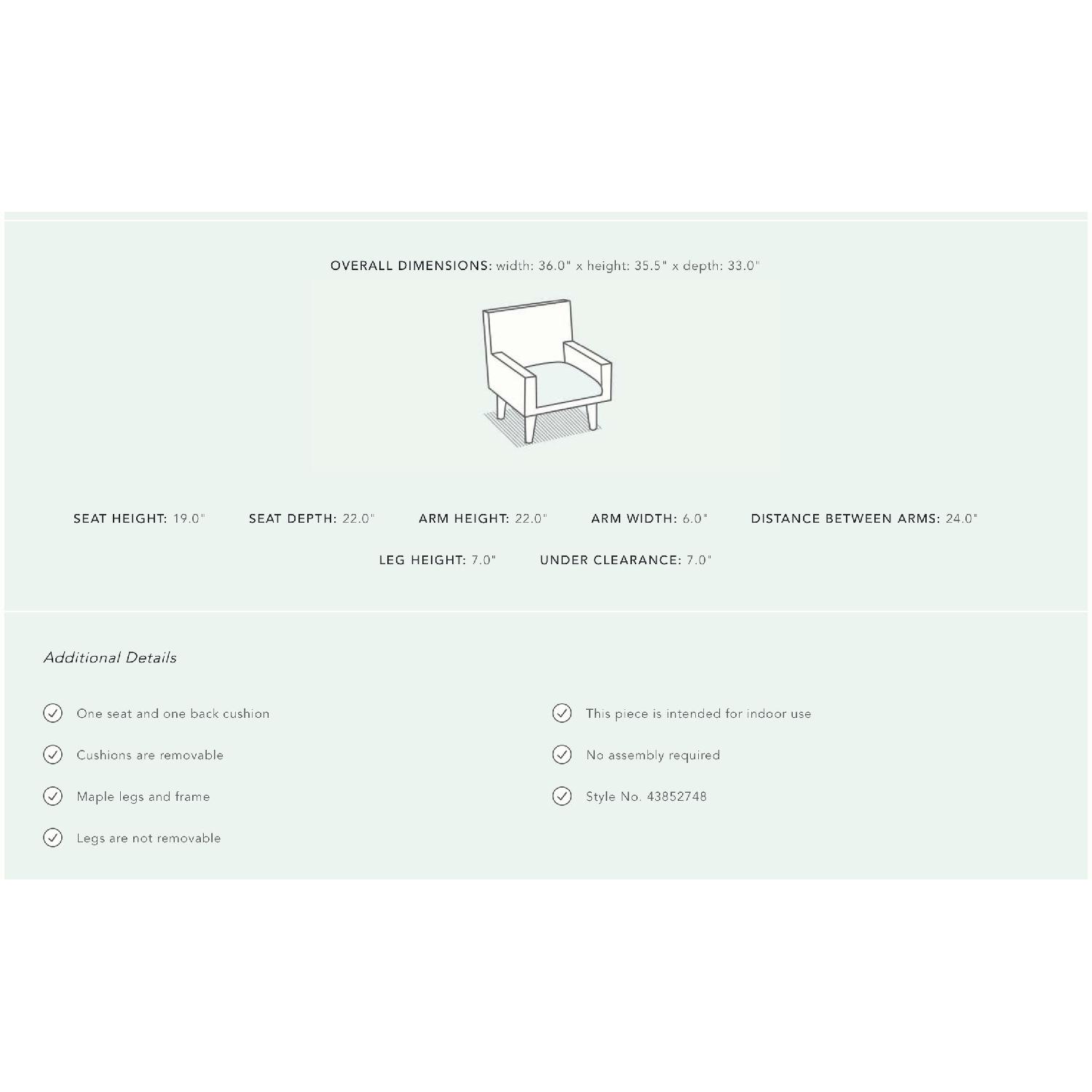 Anthropologie Leather Rhys Chair & Ottoman - image-13