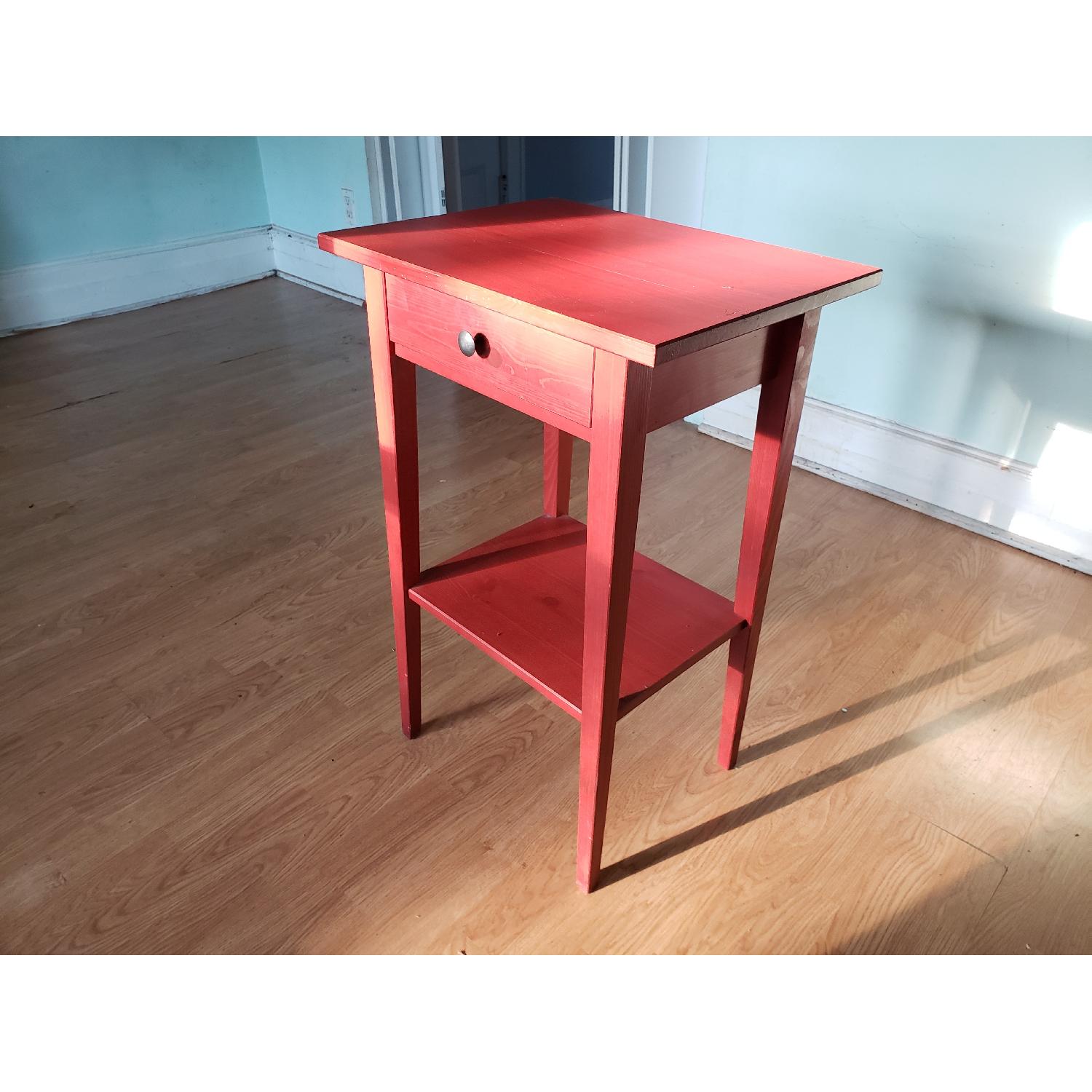Ikea Cherry Red Side Table - image-1