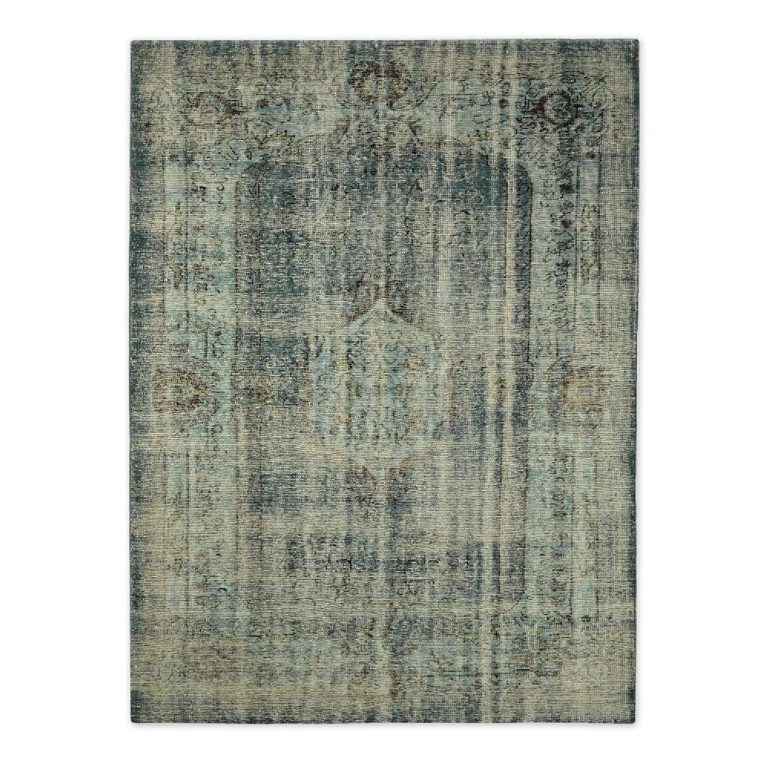 West Elm Caspian Rug in Overdyed Green - image-4