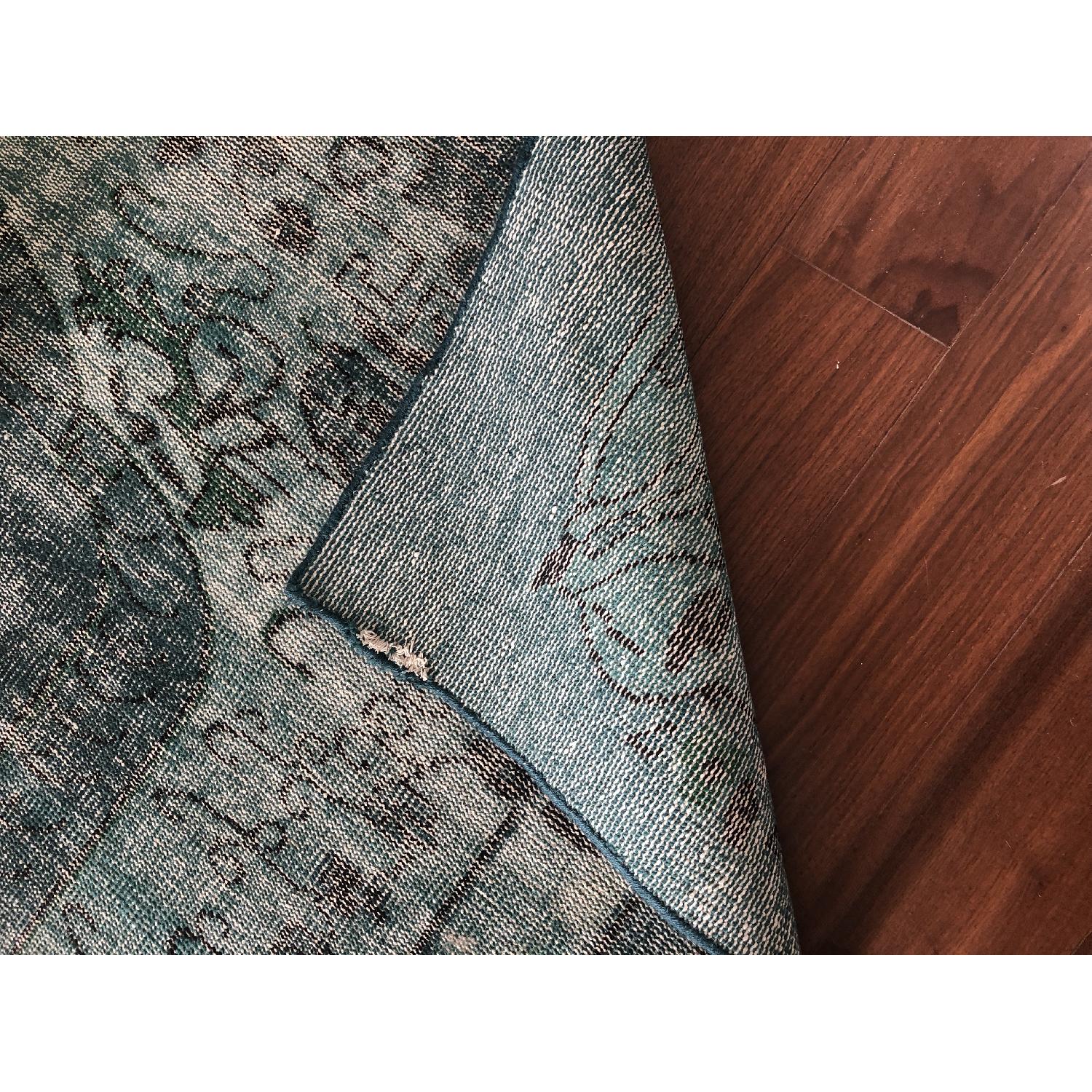 West Elm Caspian Rug in Overdyed Green - image-6