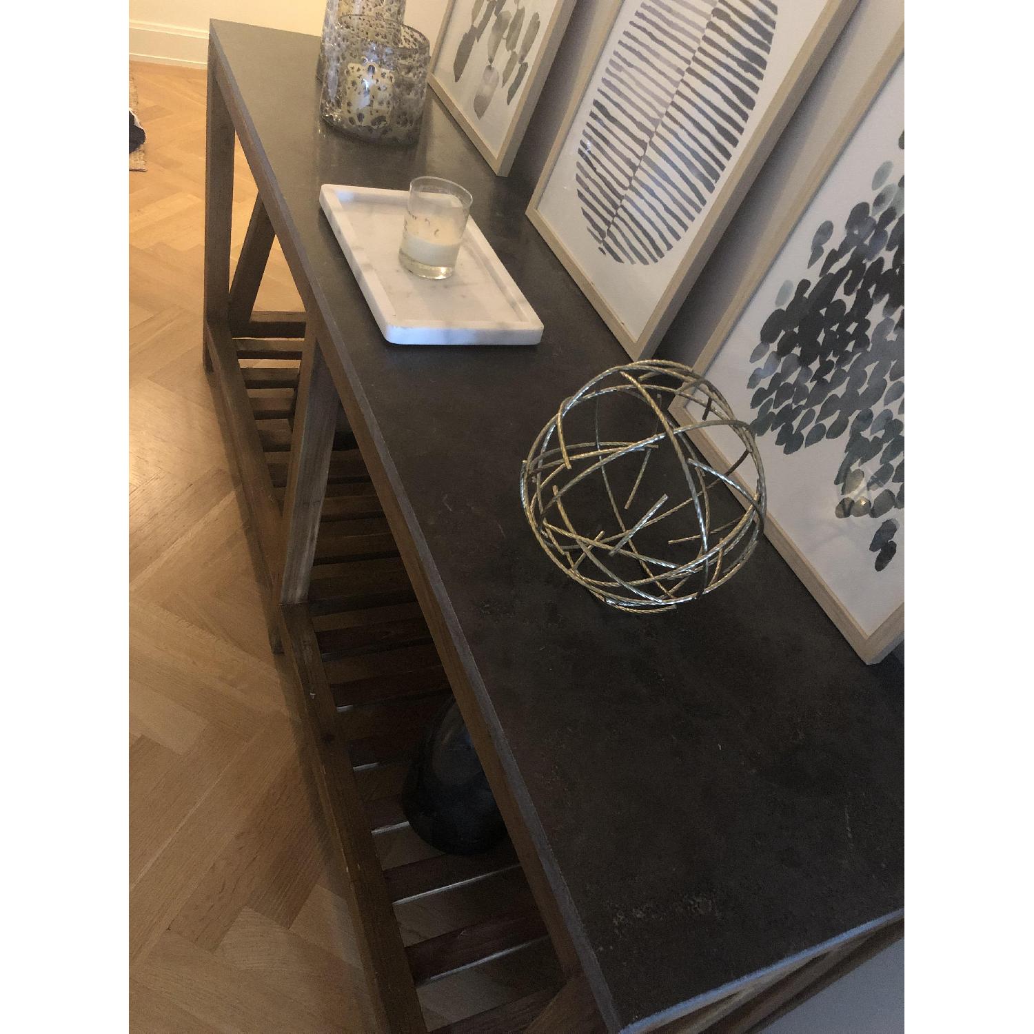 Crate & Barrel Bluestone Console Table - image-5