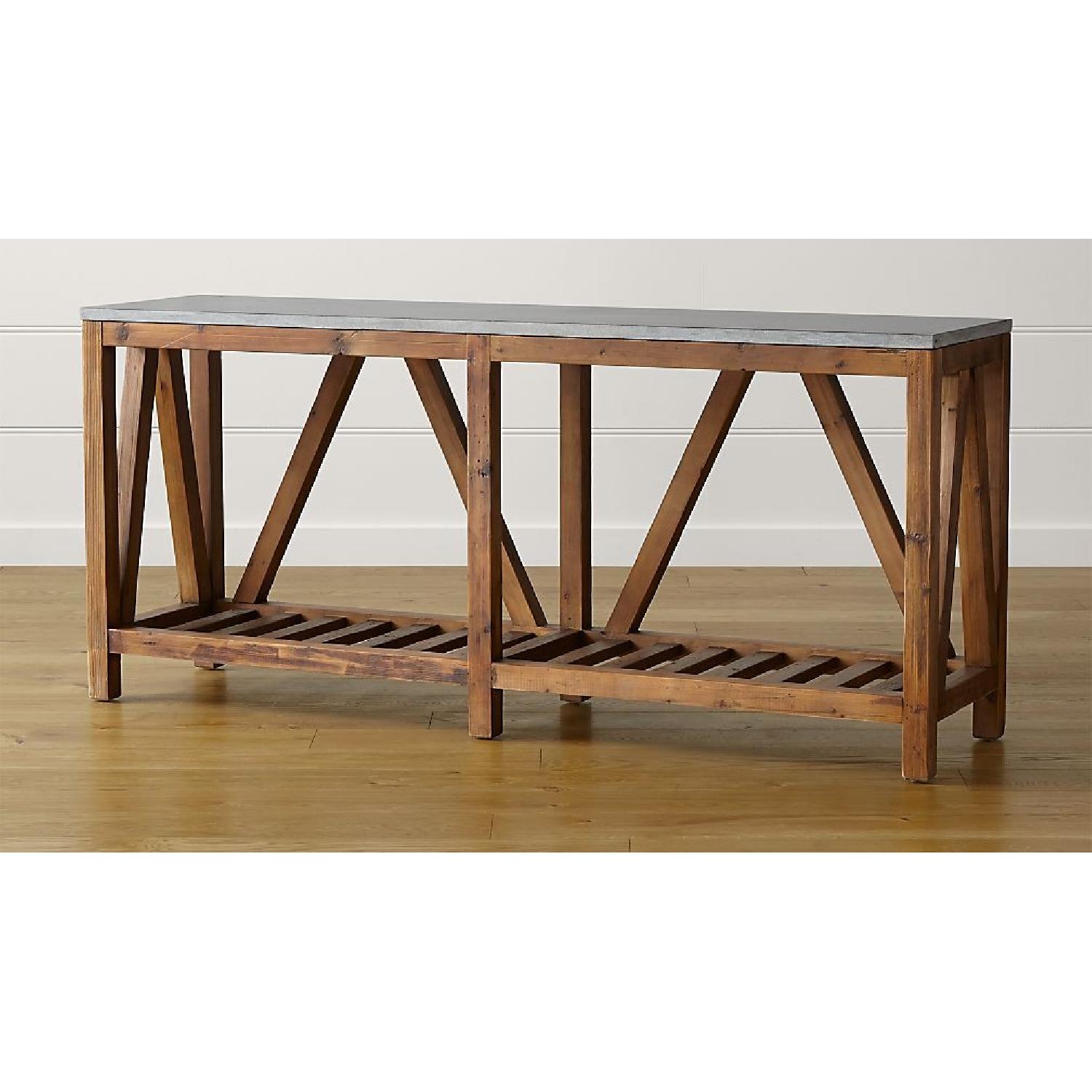 Crate & Barrel Bluestone Console Table - image-6