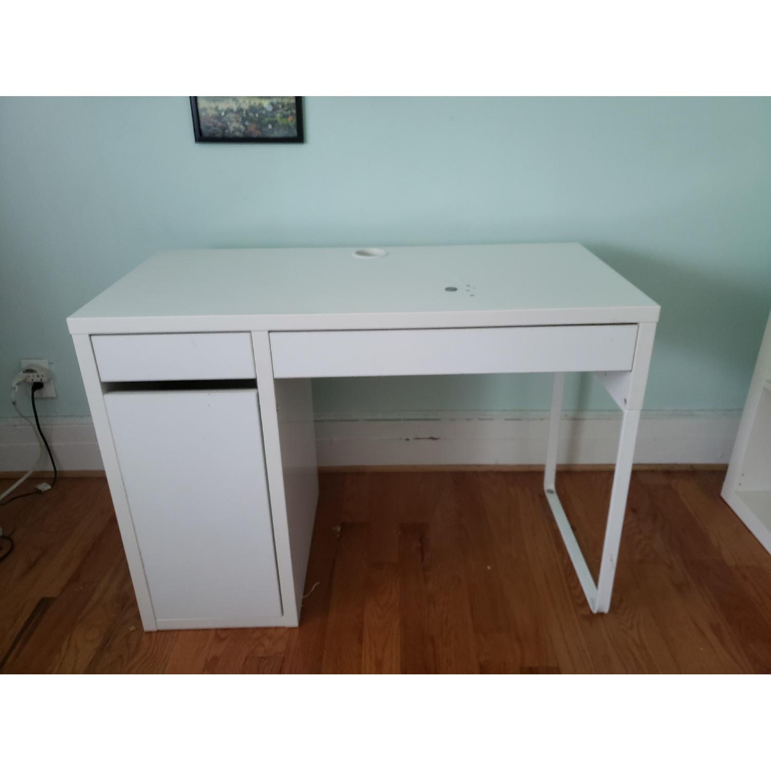 Ikea Micke White Desk w/ Drawers - image-4