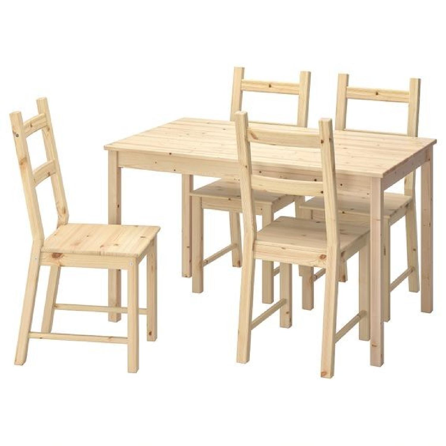 IKEA ダイニングテーブル（INGO）& 椅子（IVAR） Ikea Ingo/Ivar 5-Piece Dining Set - AptDeco