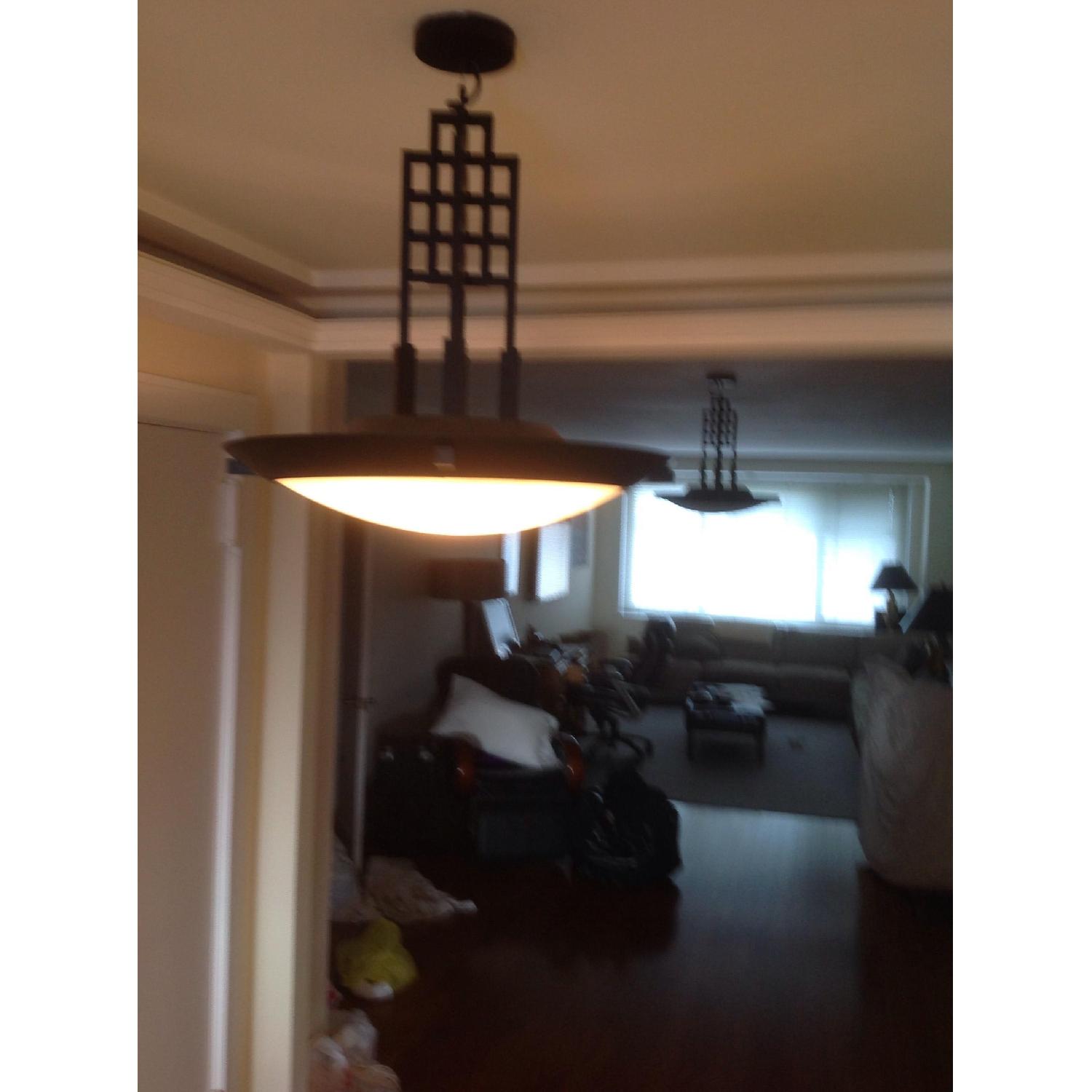 George Kovacs Frank Lloyd Wright Style Chandeliers - image-1