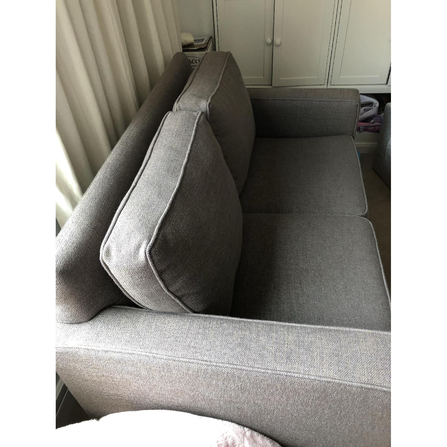 West Elm Henry Basic Gray Twin Sleeper Sofa - image-3