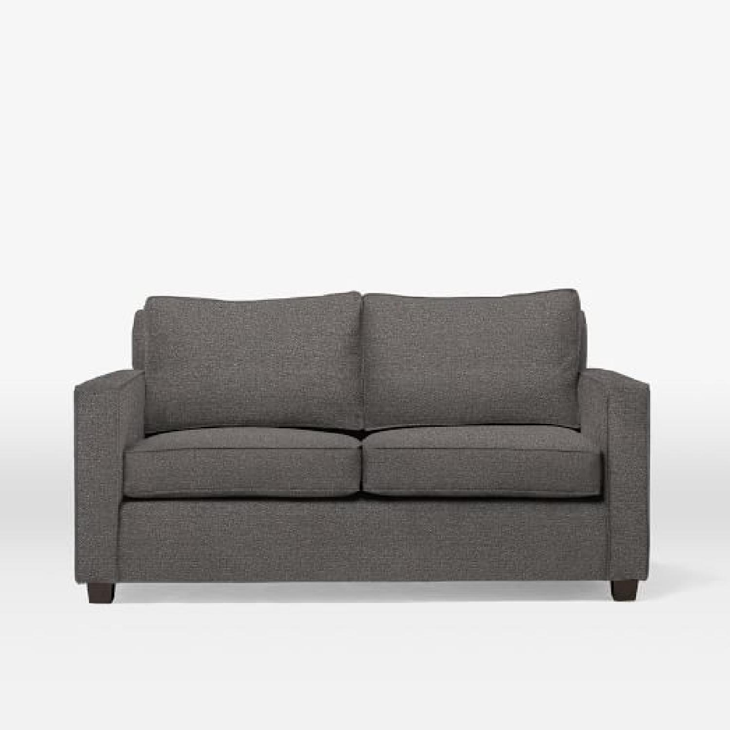 West Elm Henry Basic Gray Twin Sleeper Sofa - image-4