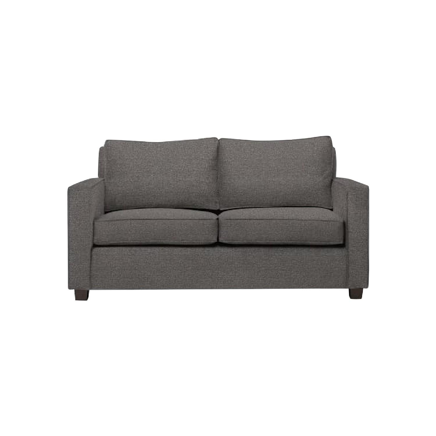 West Elm Henry Basic Gray Twin Sleeper Sofa - image-0