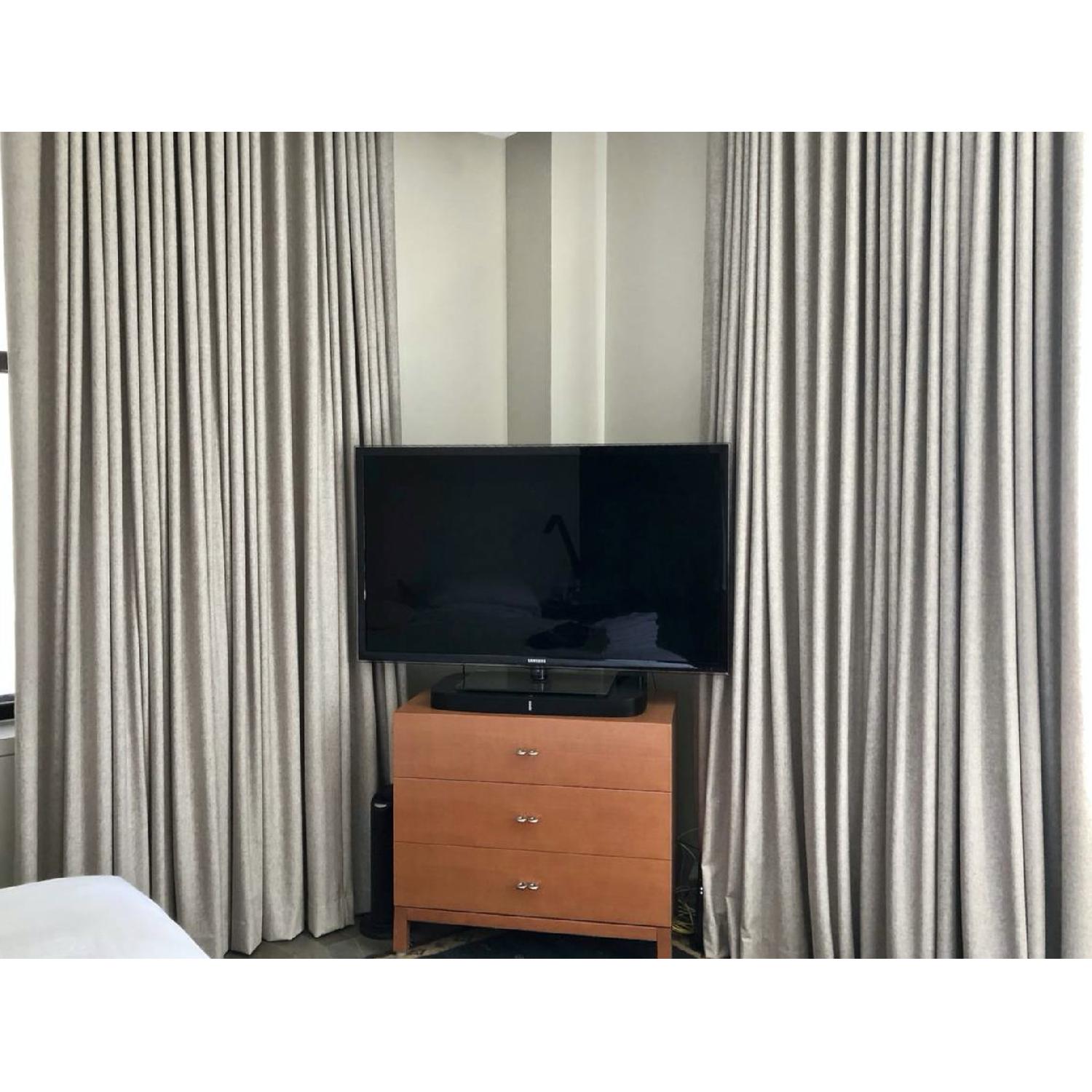 The Shade Store Ripple Fold Flax Wool Blend Drapes - image-1