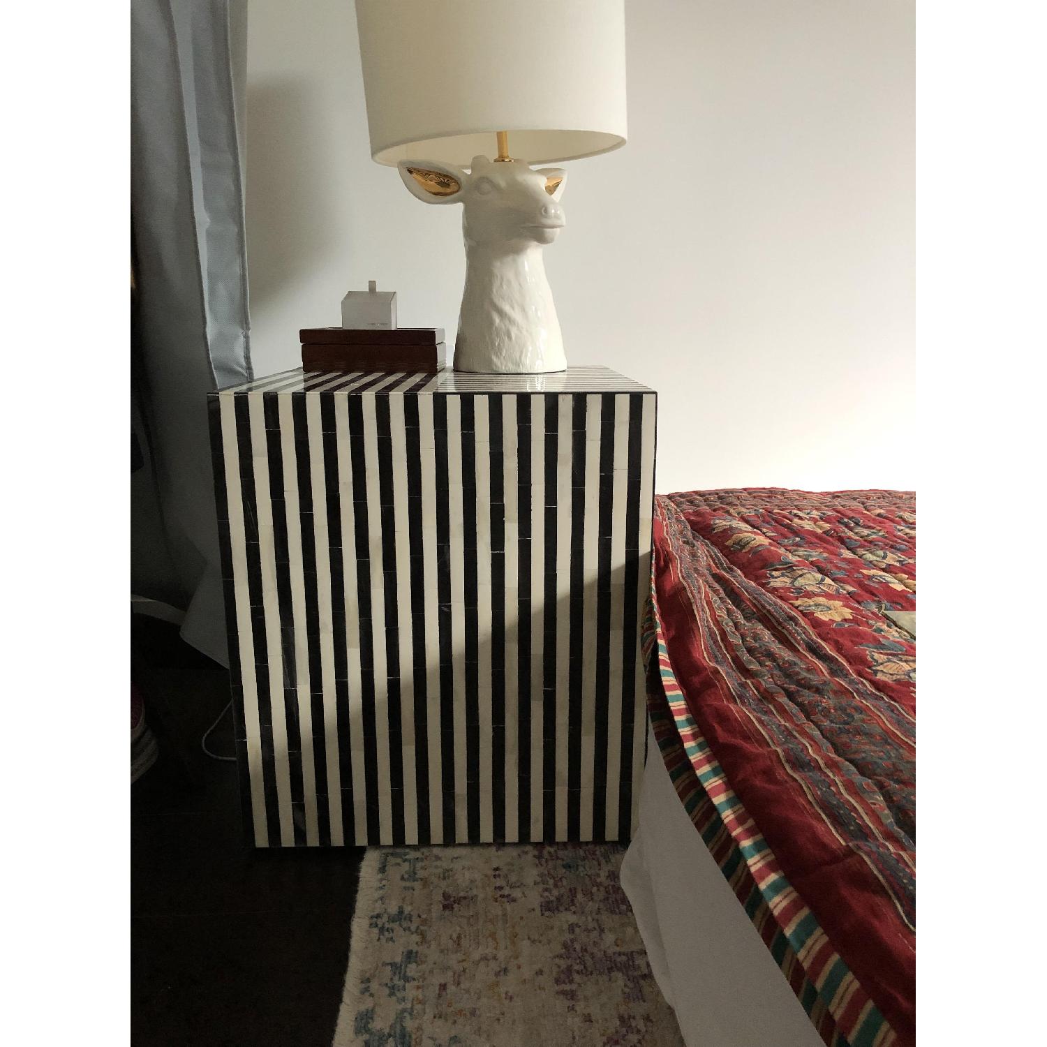 CB2 Taylor Bone Inlay Side Tables - image-1