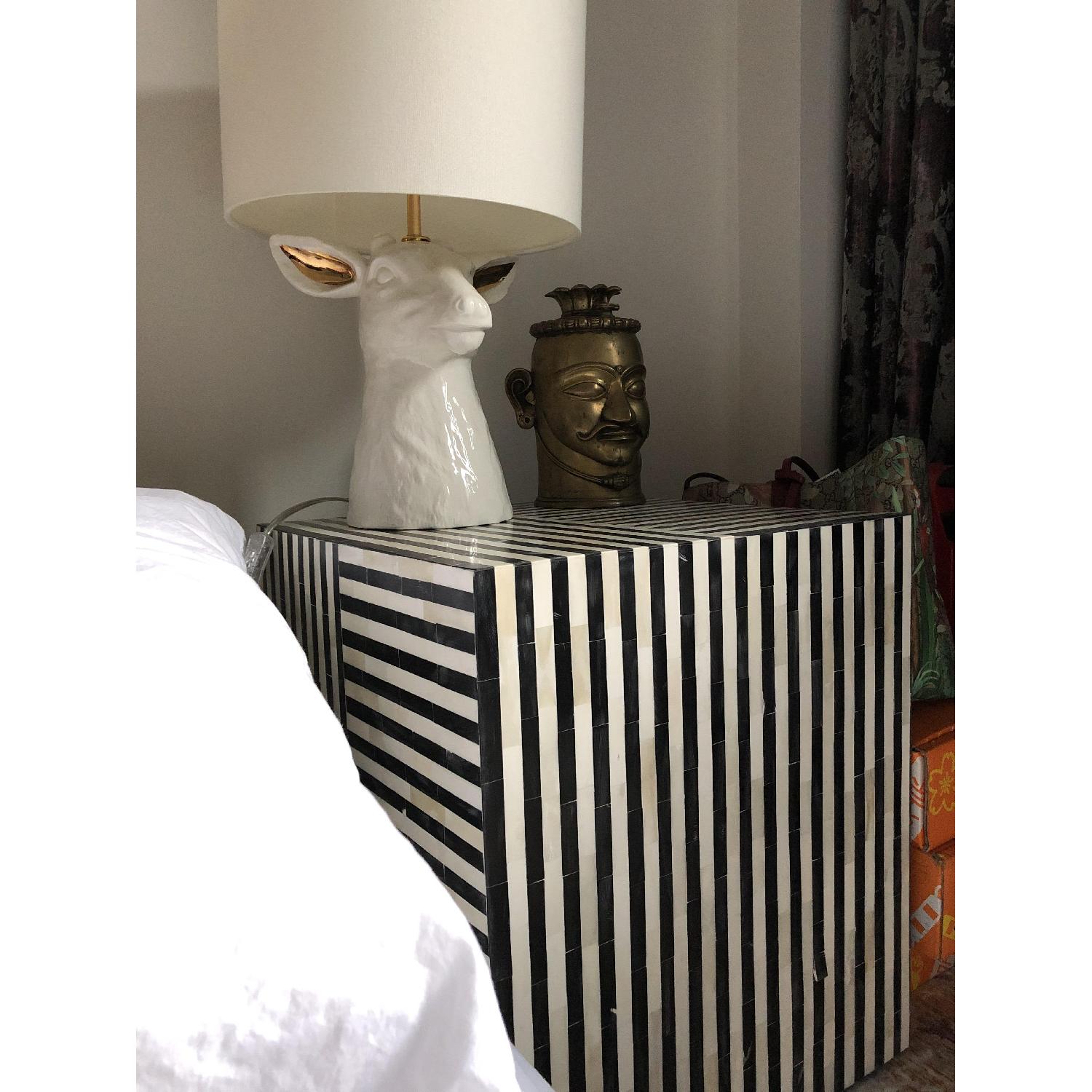 CB2 Taylor Bone Inlay Side Tables - image-3