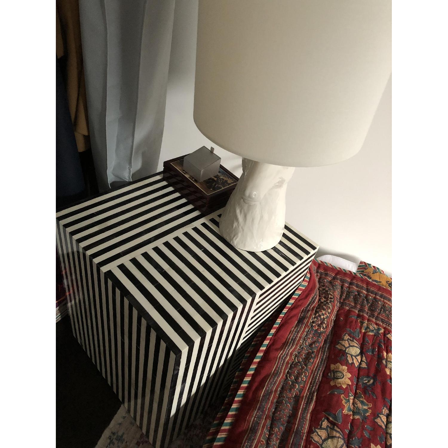 CB2 Taylor Bone Inlay Side Tables - image-4