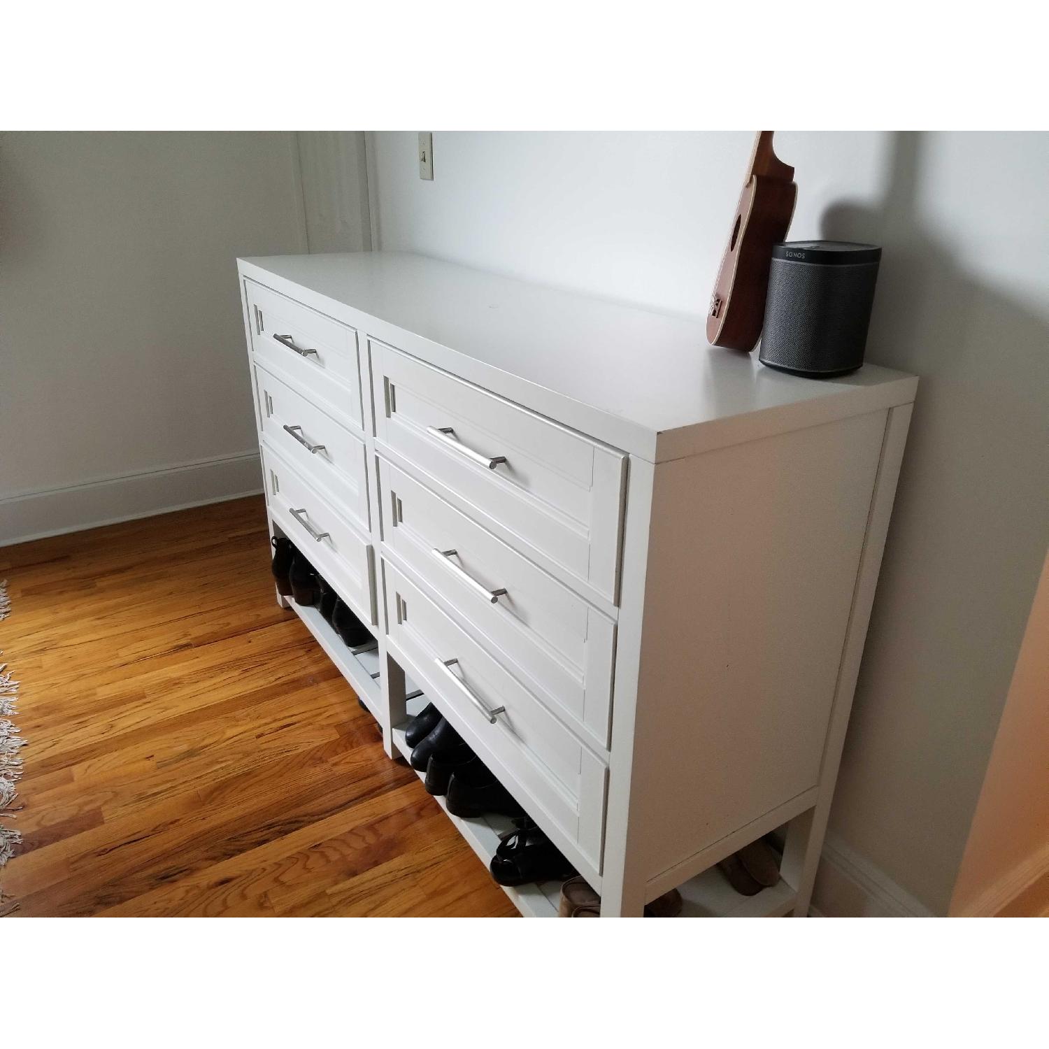 Pottery Barn 6 Drawer Dresser w/ Shoe Rack - image-2