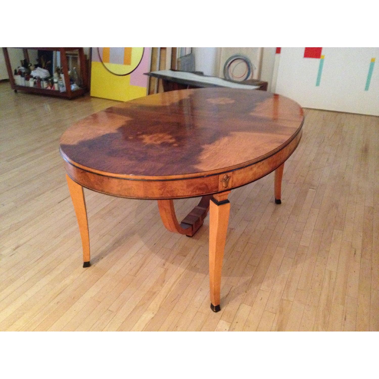 Antique Watertown Slide Pearwood Dining Table - image-1