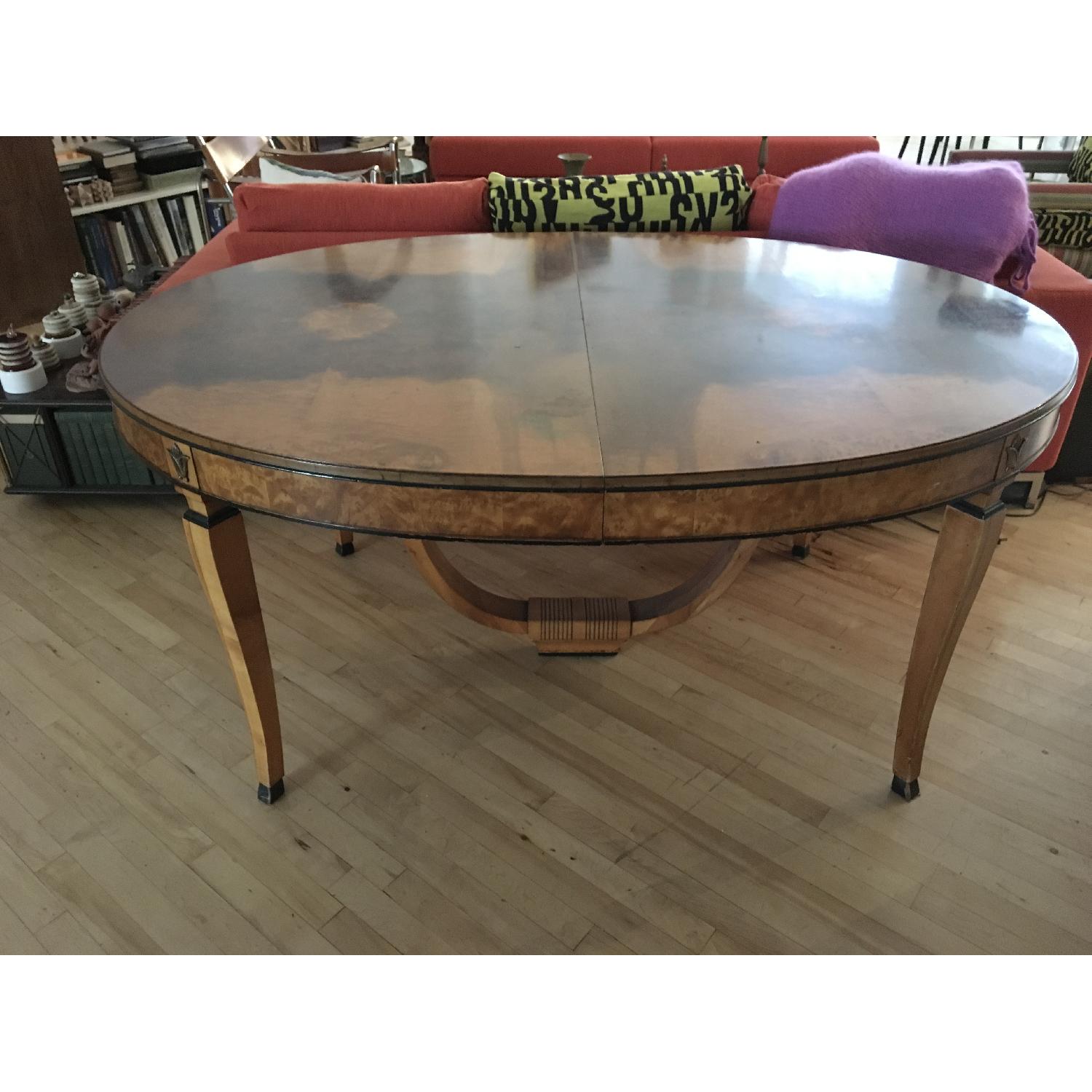 Antique Watertown Slide Pearwood Dining Table AptDeco