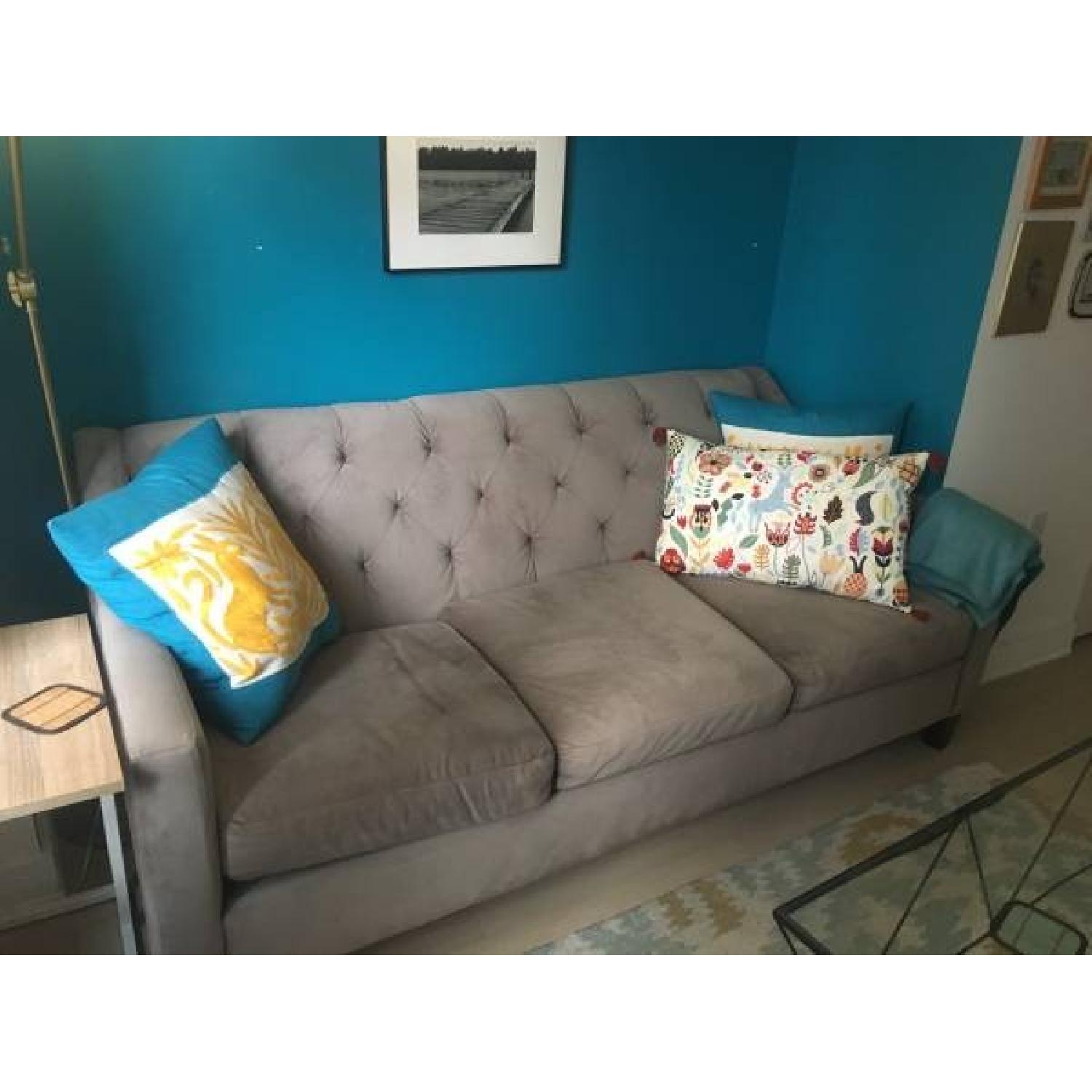 Macy S Chloe Velvet Tufted Sofa Aptdeco