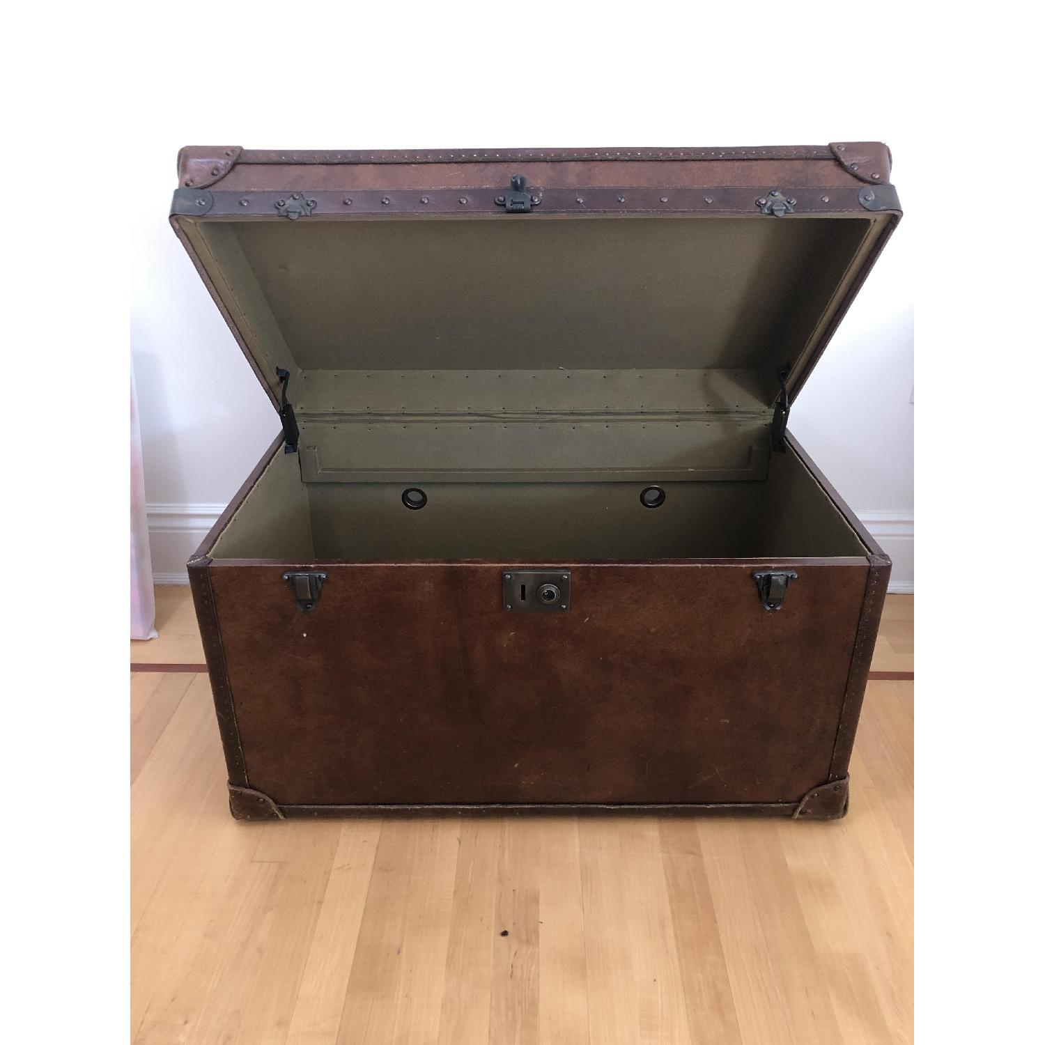 Restoration Hardware Mayfair Steamer Trunk Tall Coffee Table AptDeco