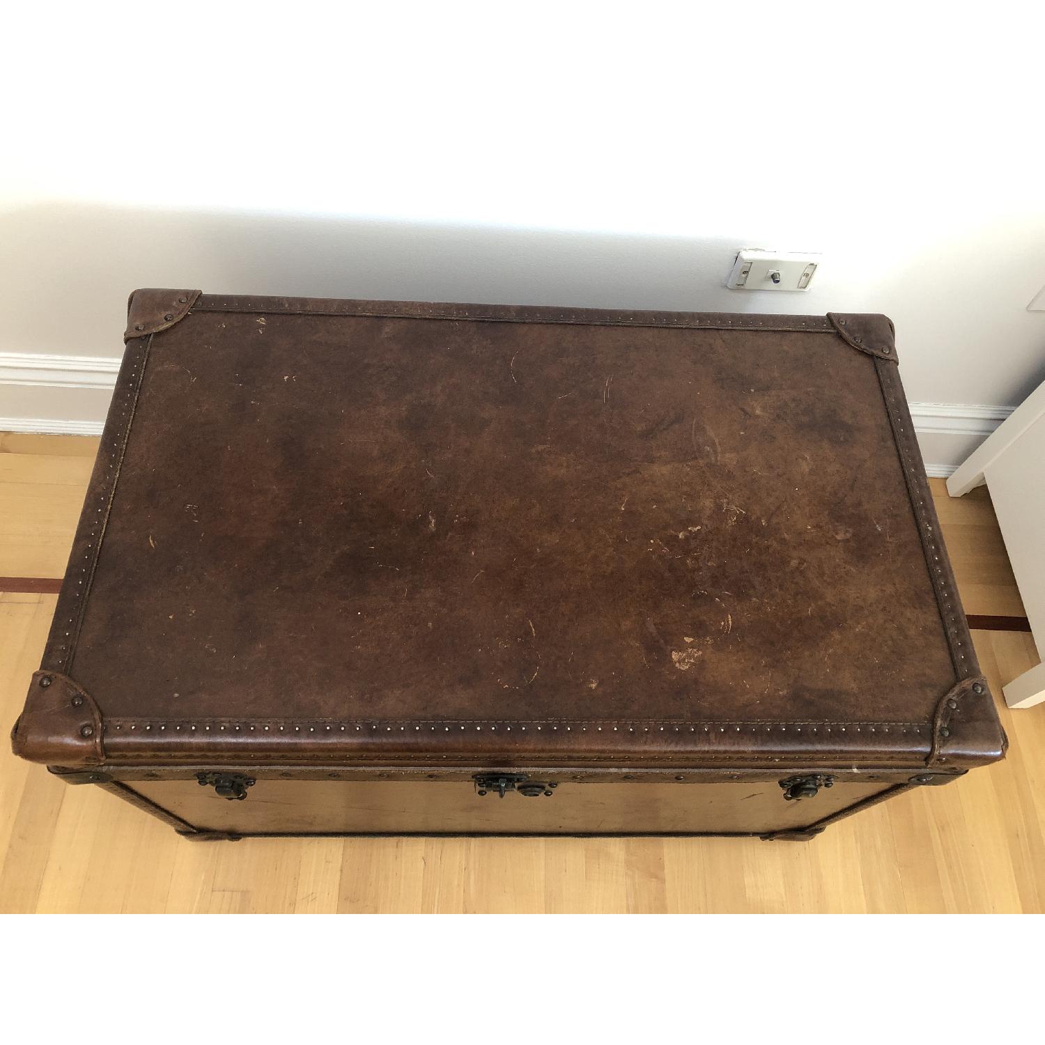 Restoration Hardware Mayfair Steamer Trunk Tall Coffee Table - image-4