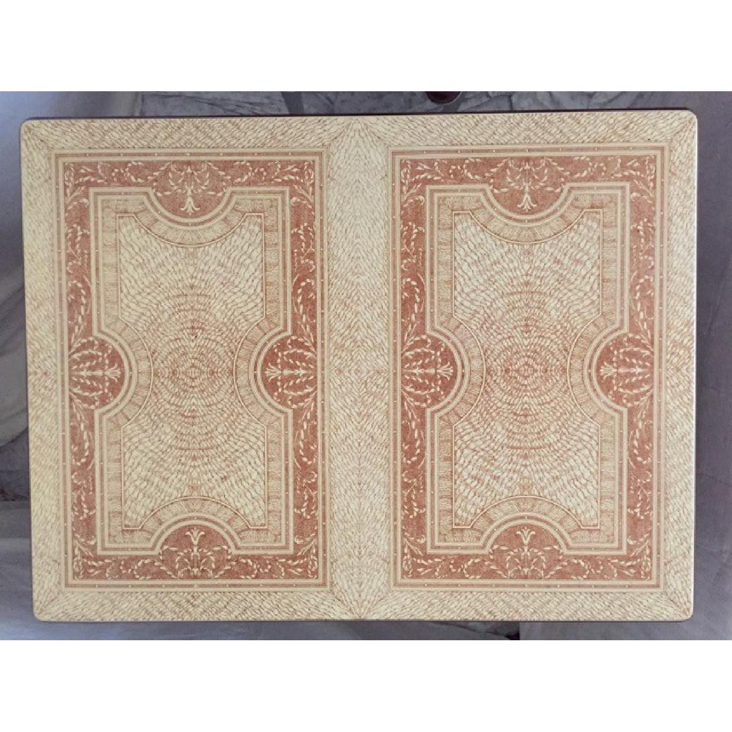 Vintage Ceramic Top Expandable Dining Table - image-4