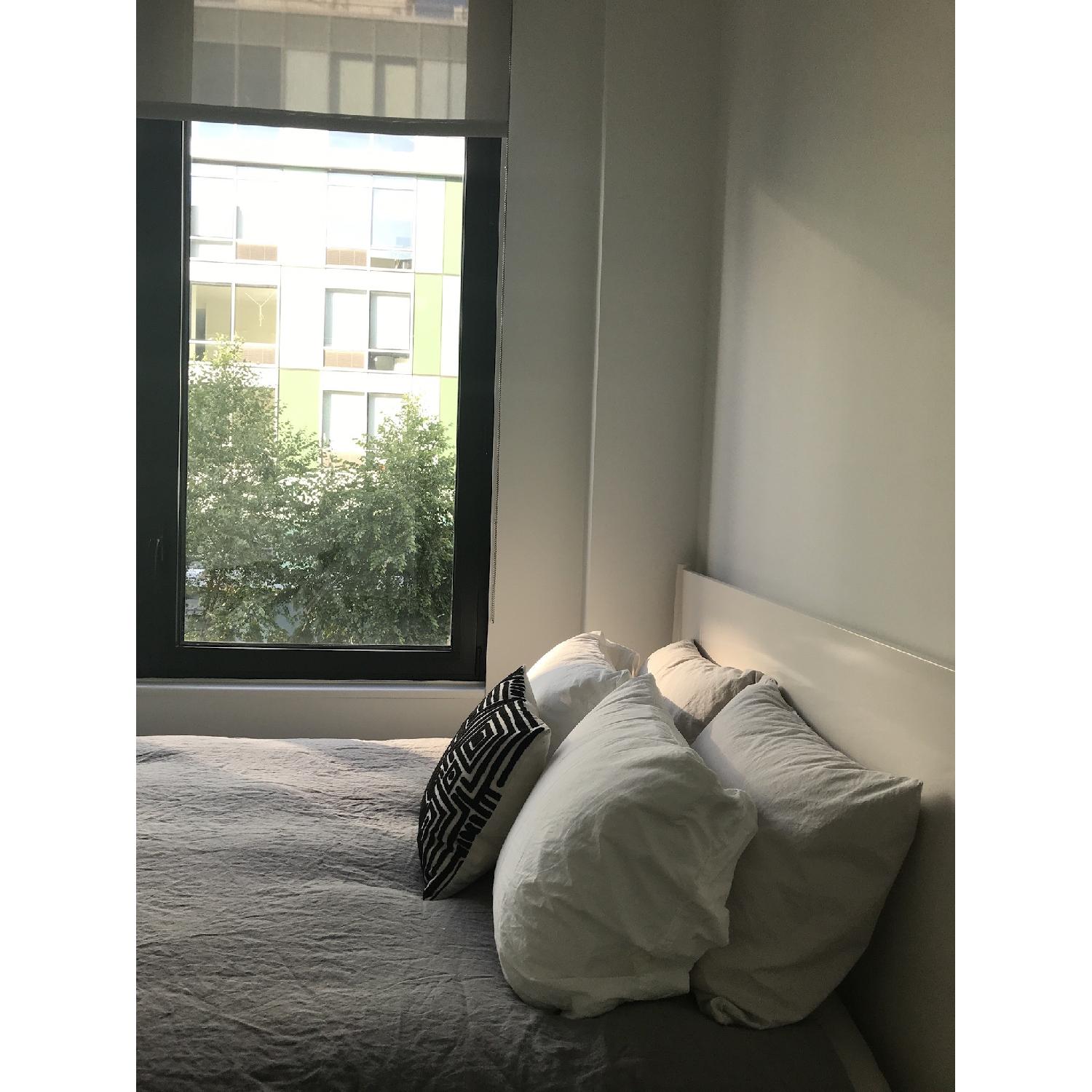 West Elm Mid Century Queen Bed in White - image-2